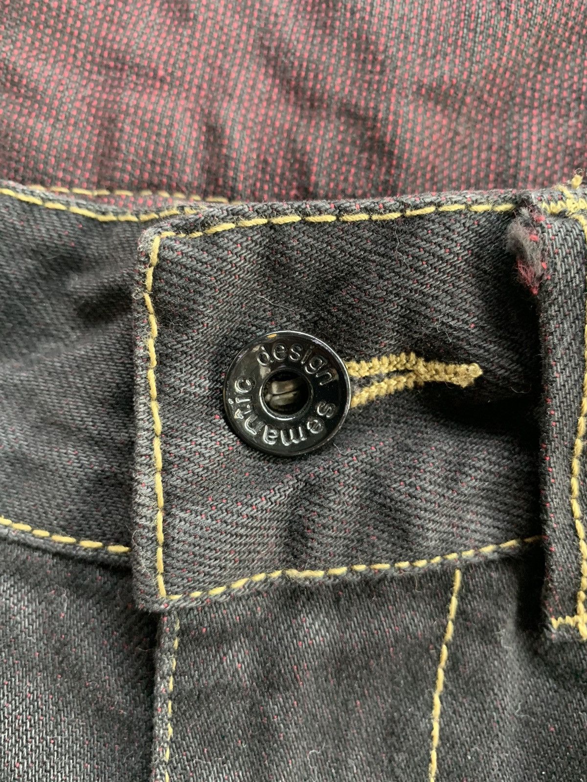semanticdesign FLARE💥 SEMANTIC DESIGN PUNK STYLE MUDMAX DISTRESSED DENIM🎌☠️ Size US 31 - 16 Thumbnail