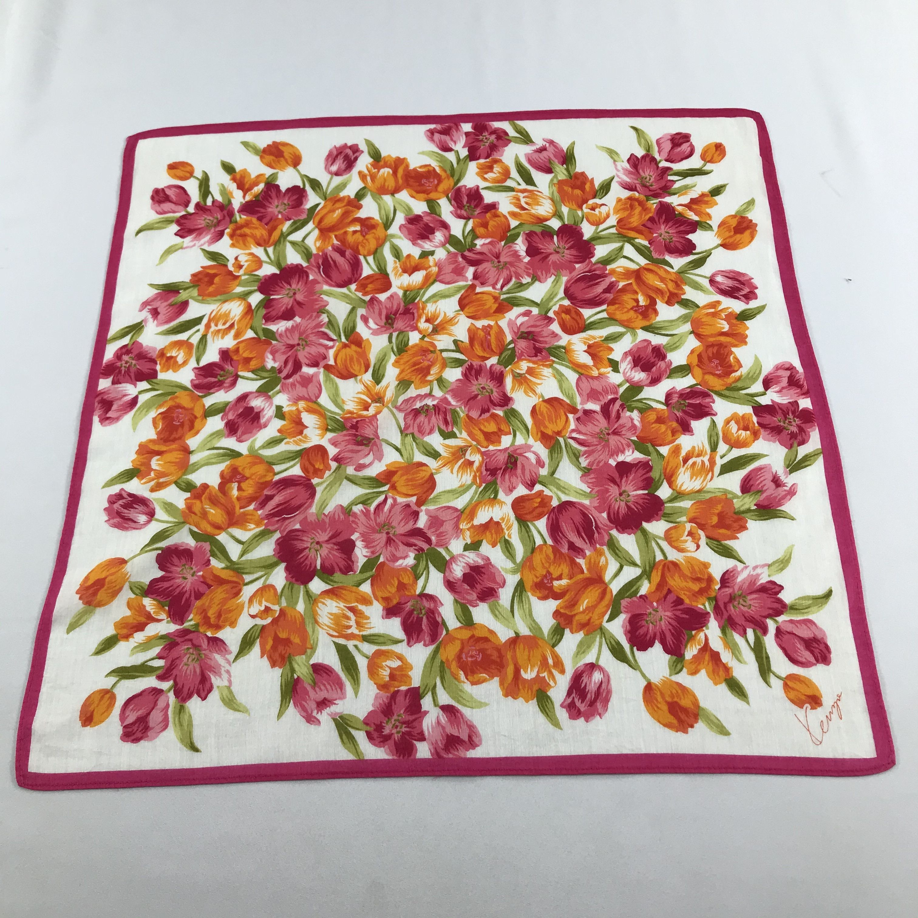 Kenzo Kenzo Floral Handkerchief Neckerchief Bandana H988 Size ONE SIZE - 2 Thumbnail