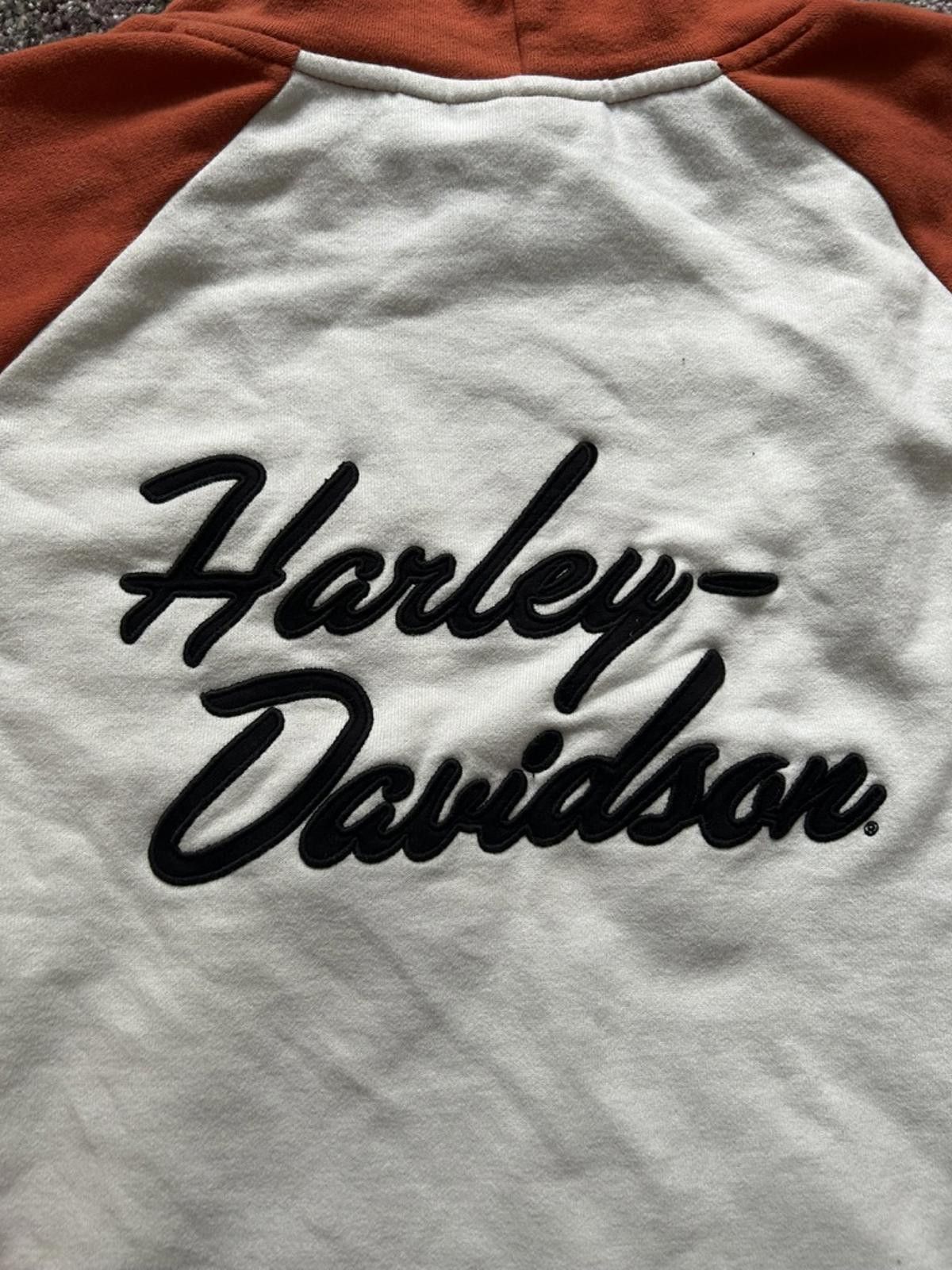 Harley Davidson Vintage Harley-Davidson Two-Tone Embroidered Hoodie Size ONE SIZE - 6 Thumbnail
