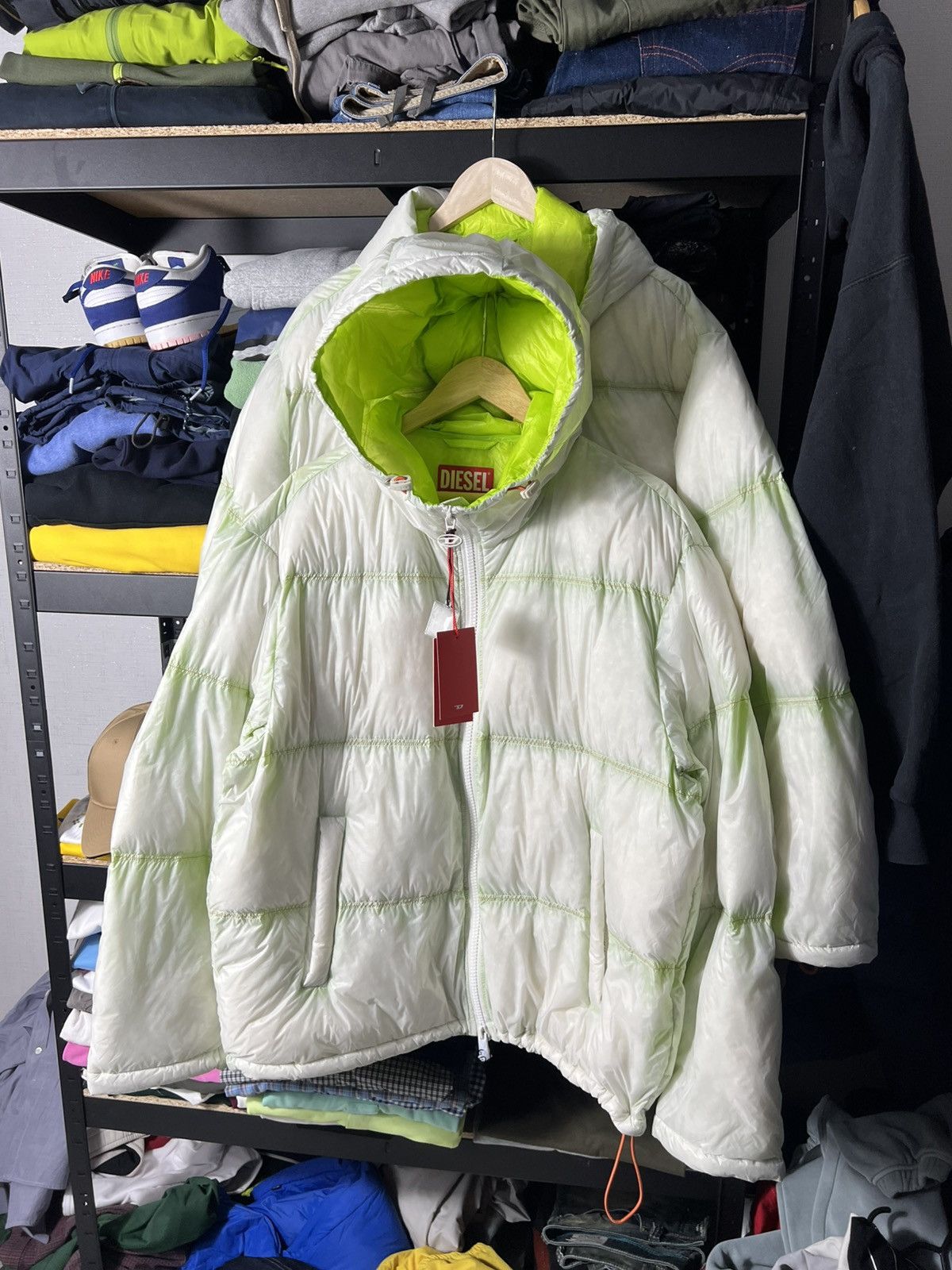 Diesel 🧊 DIESEL Down Puffer Jacket Gradient Baskin Giacca Size 48 Size US L / EU 52-54 / 3 - 8 Thumbnail