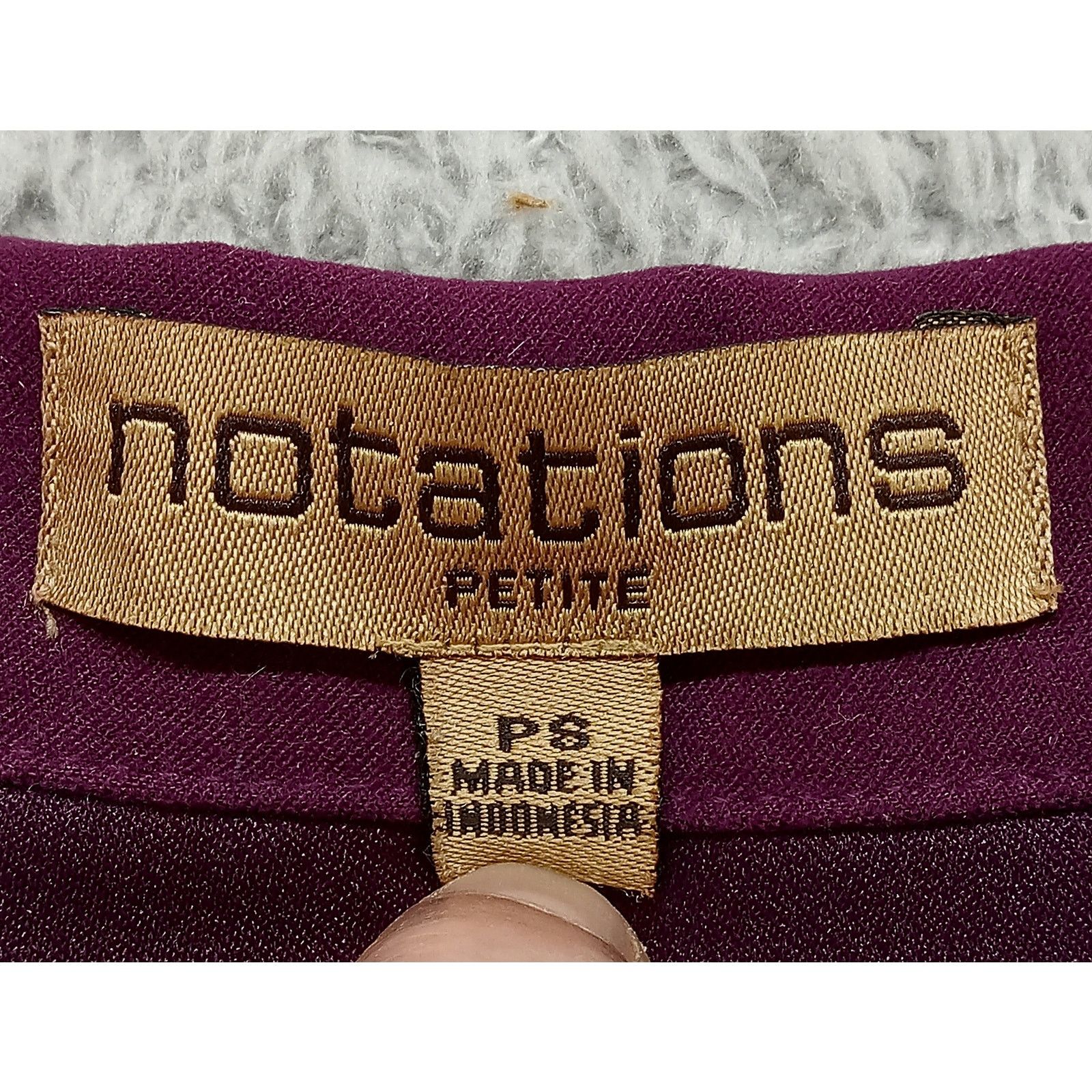 & Other Stories Notations Petite Blazer Jacket PS Women's Burgundy Polyester Size S / US 4 / IT 40 - 3 Thumbnail