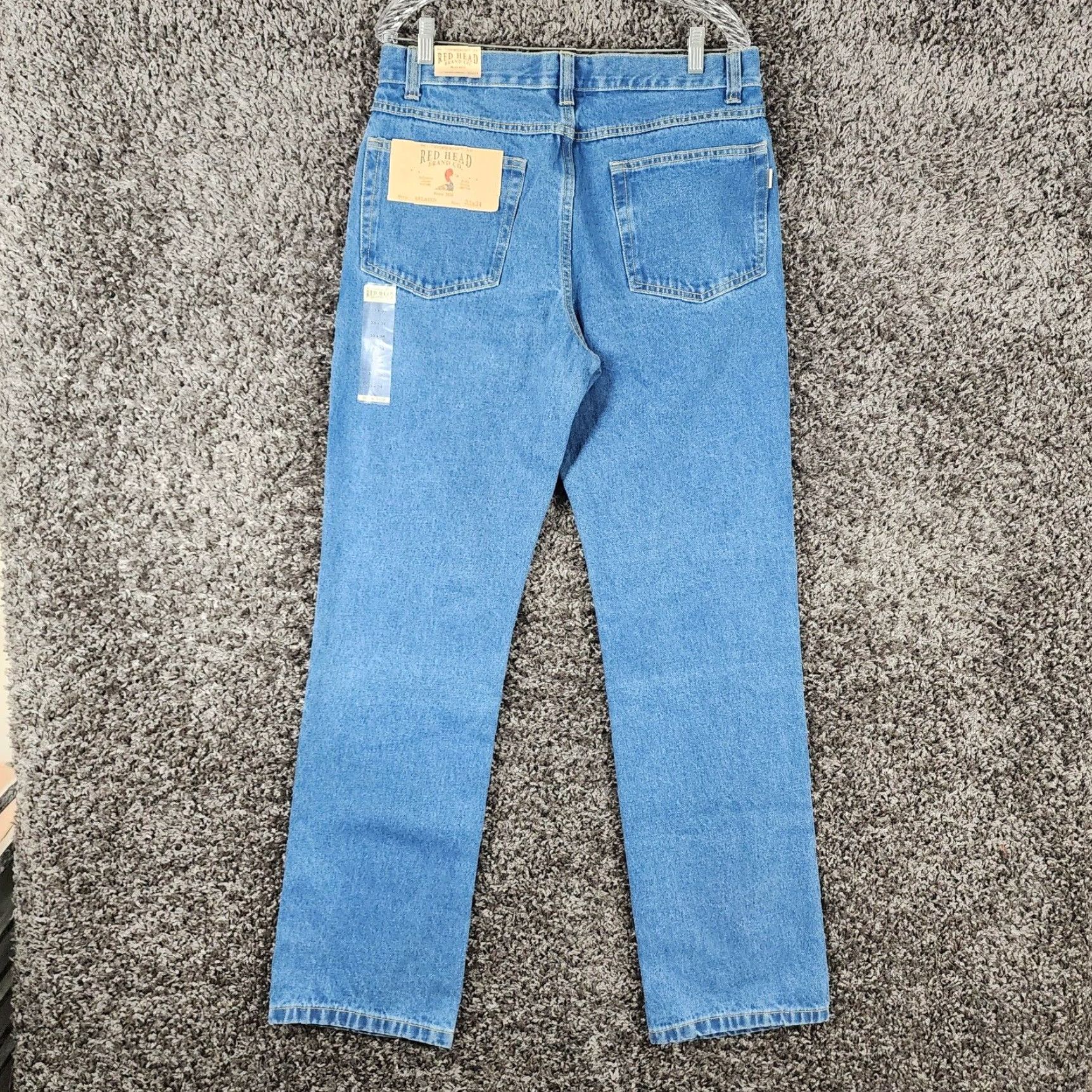 Vintage REDHEAD Relaxed Straight Leg Jeans Mens Size 33x34 Blue Size US 33 - 4 Thumbnail