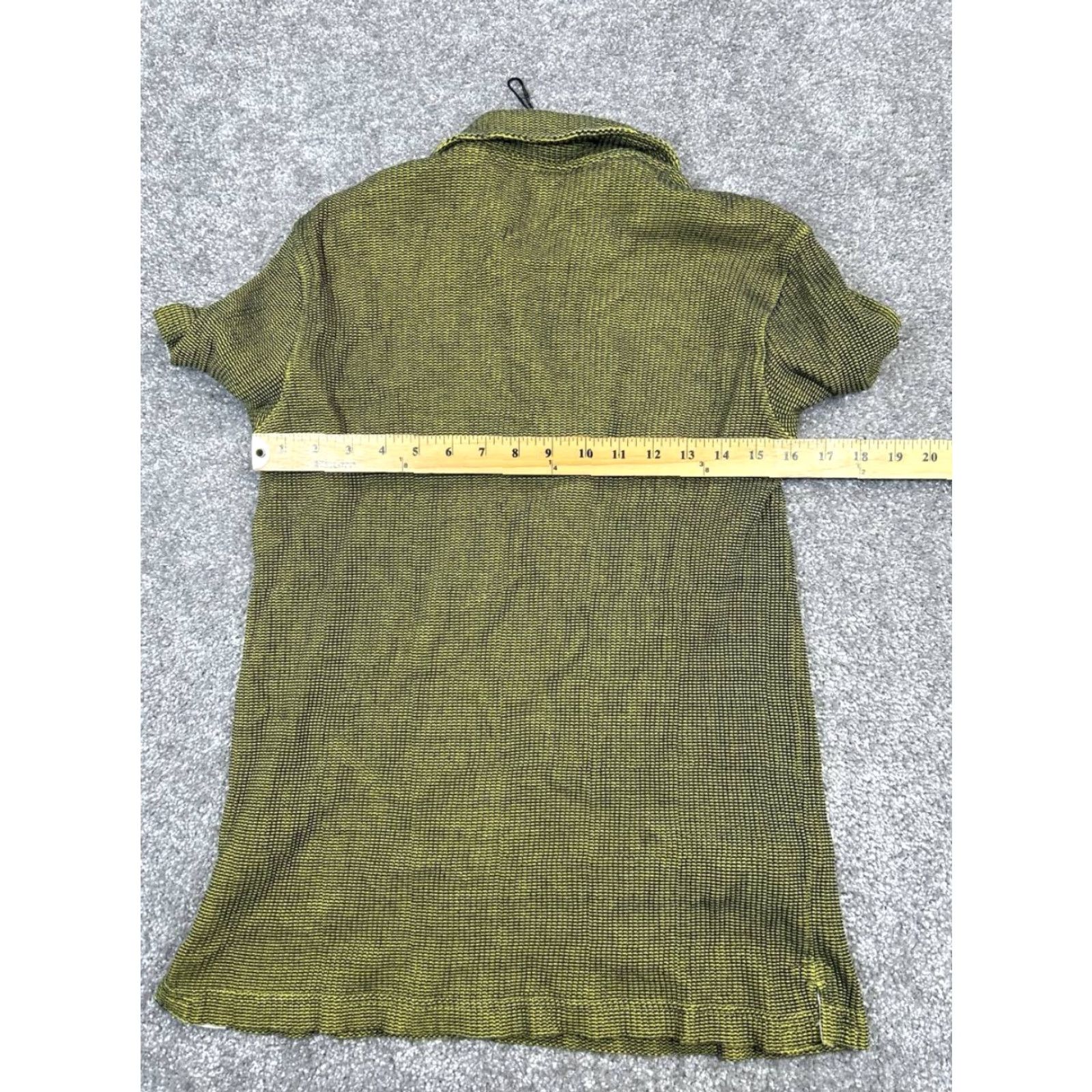Ted Baker Ted Baker London Polo Shirt Mens M Green Cotton Quarter Zip Short Sleeve Knit Collar Polo Golf Brand Ted Baker Mens Polo Shirt Green M Regular Fit Size US M / EU 48-50 / 2 - 6 Thumbnail