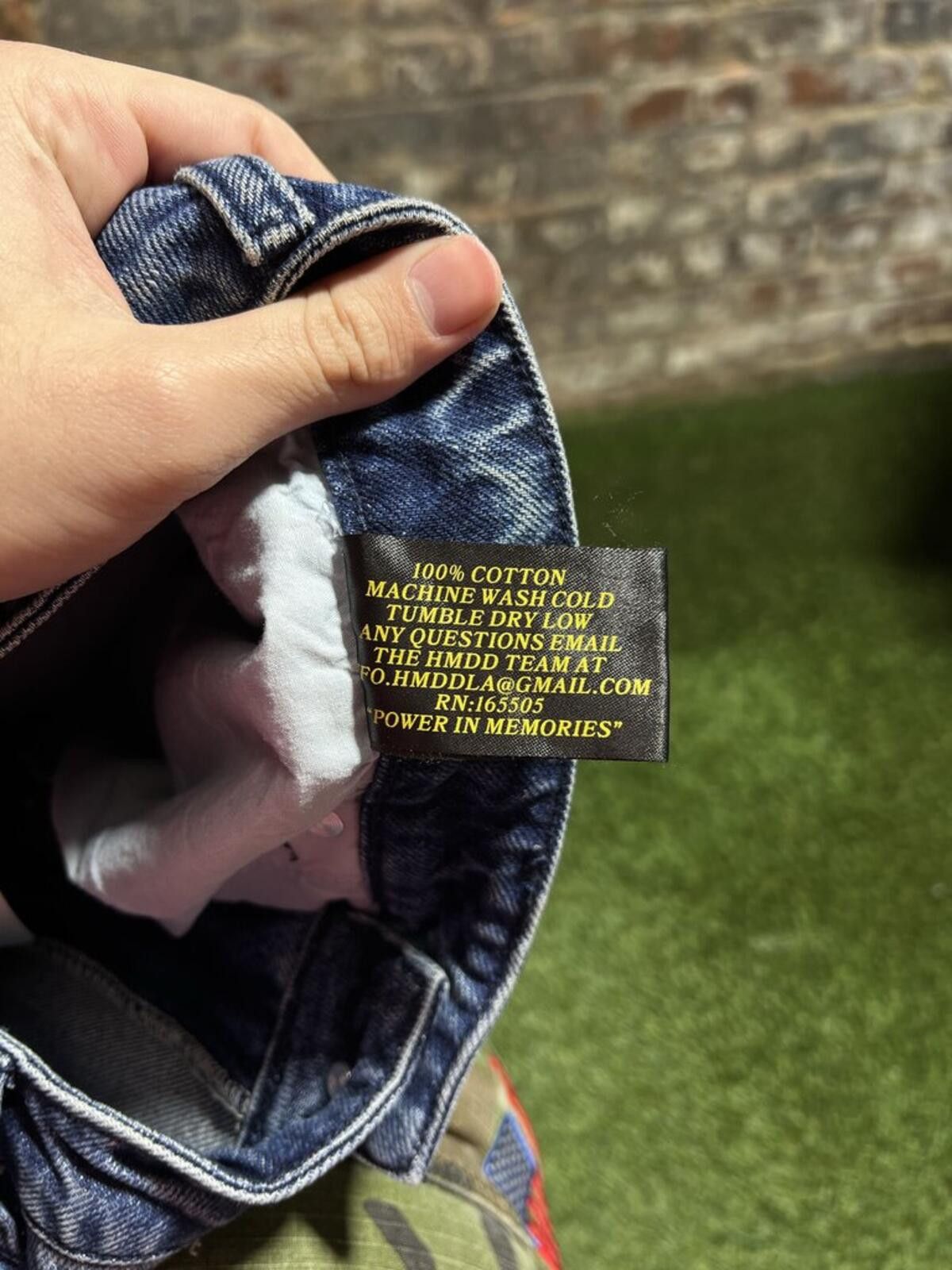 HMDD Hmdd Blue Carpenter Crystal Denim Jorts Sz. s Size ONE SIZE - 5 Thumbnail