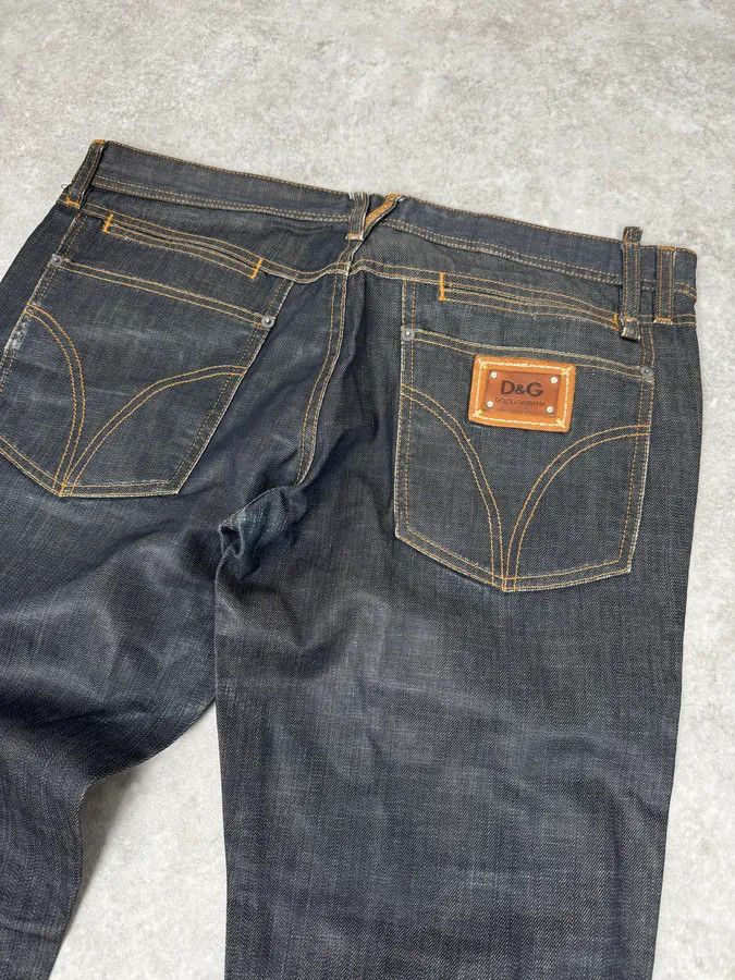 Dolce & Gabbana 2000s Dolce & Gabbana Navy Brut Large Denim Jeans Size US 34 / EU 50 - 7 Thumbnail
