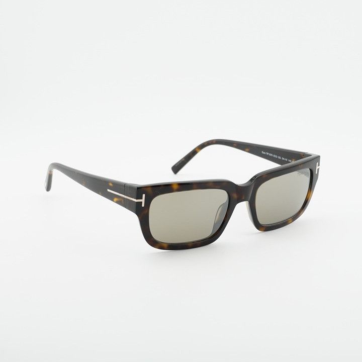 Tom Ford Tom Ford Ezra FT1075 52L Sunglasses Havana Rectangle Frame Size ONE SIZE - 5 Thumbnail