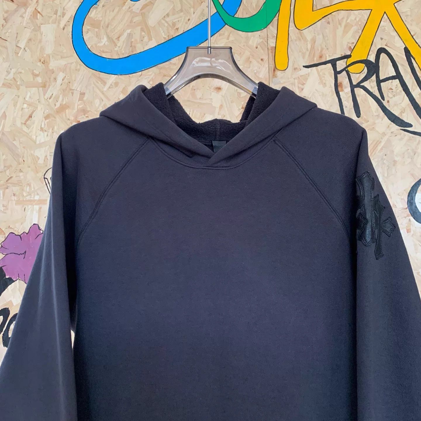 Chrome Hearts Chrome Hearts Black Cross Leather Patch Hoodie Size US L / EU 52-54 / 3 - 3 Thumbnail