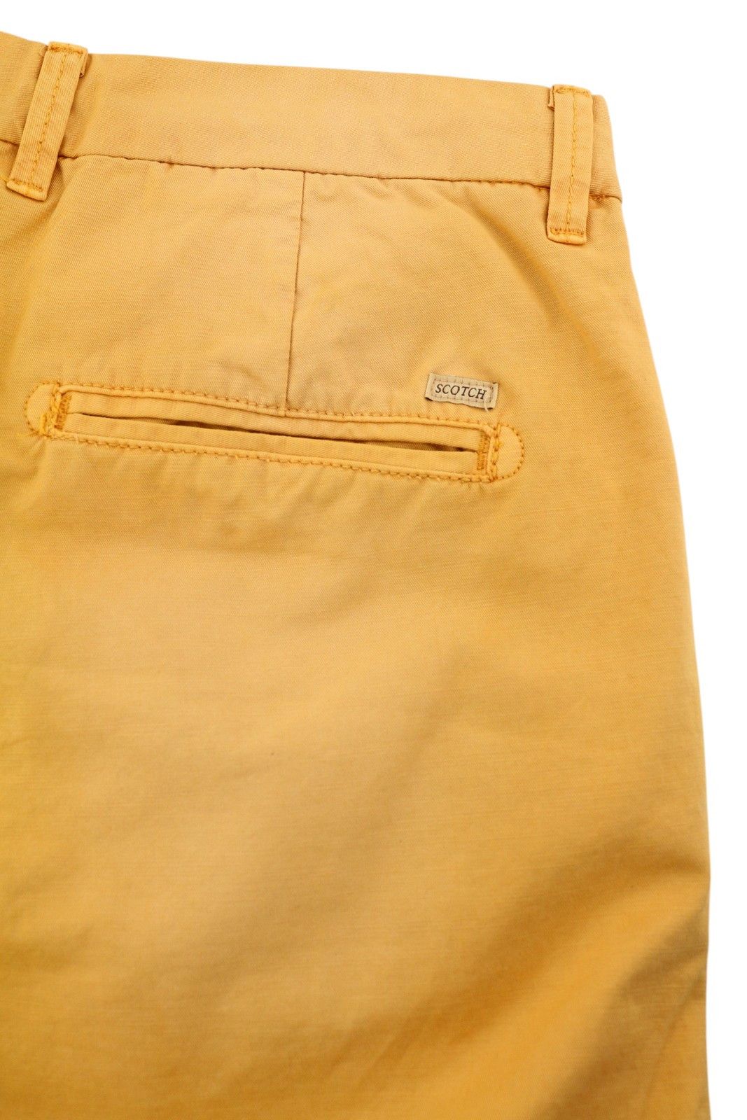 Scotch & Soda W29 Chino Washed Orange Turn-Up Zip Fly Logo 84192 Size US 29 - 5 Thumbnail