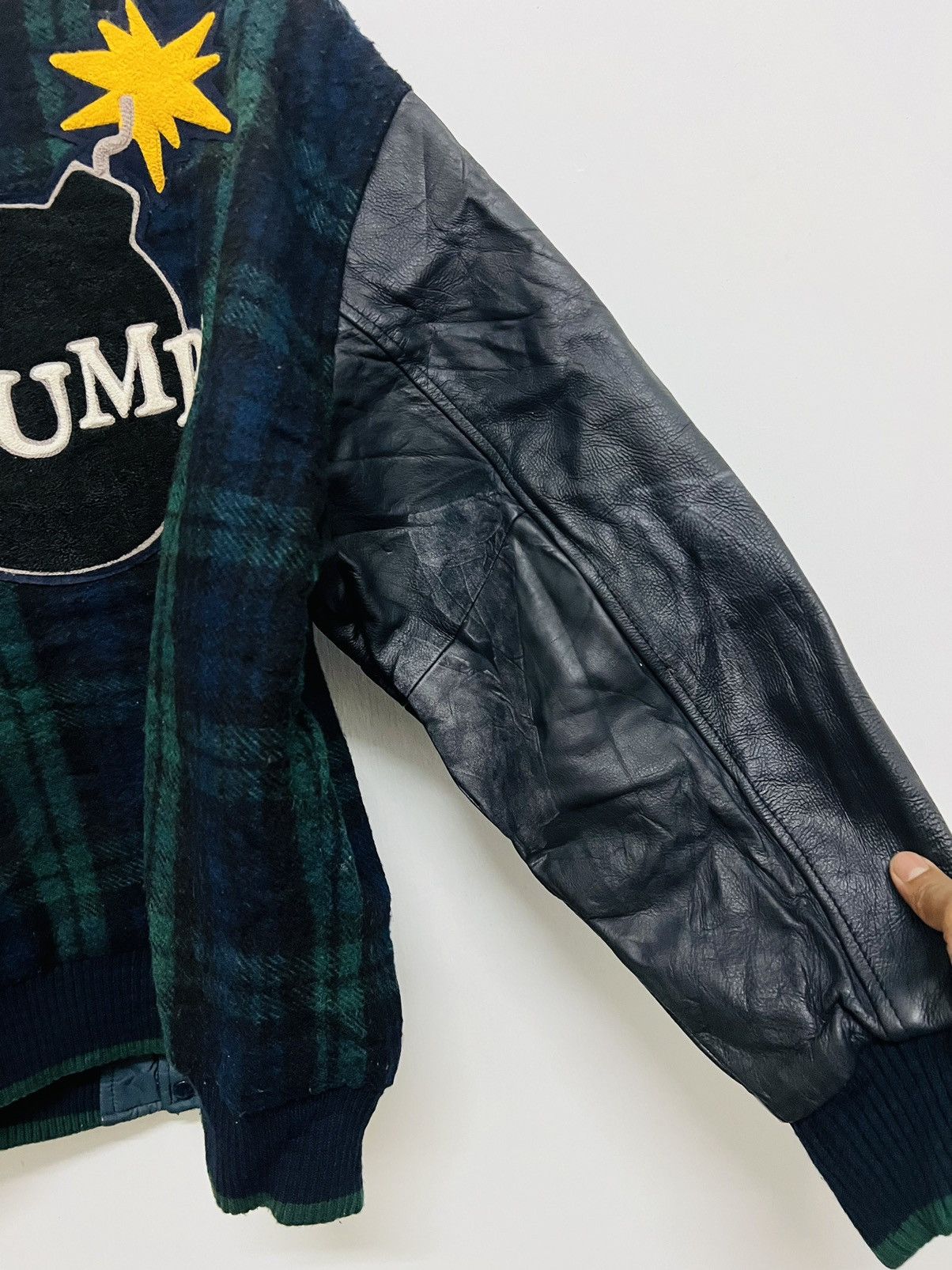 Vintage Vintage 80s Reversible Thump! Varsity Bomber Jacket Size US XL / EU 56 / 4 - 17 Thumbnail
