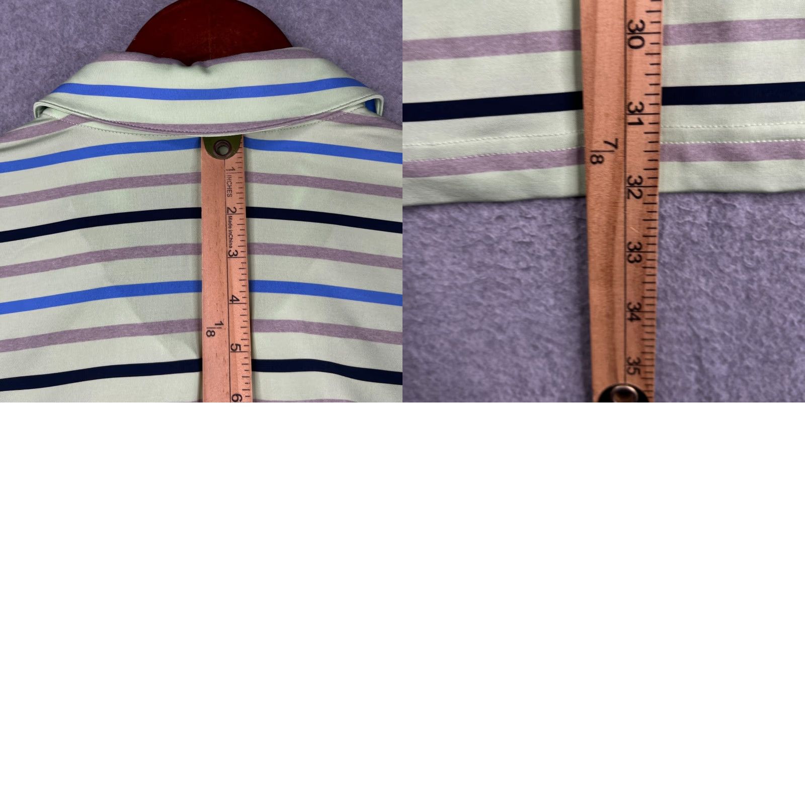 Adidas Adidas Polo Shirt Mens XL Green Gray Blue Striped Performance Golf Stretch Shirt Mens XL Green Gray Blue Striped Adidas Golf Polo Golf Polo Shirt Size US XL / EU 56 / 4 - 8 Thumbnail