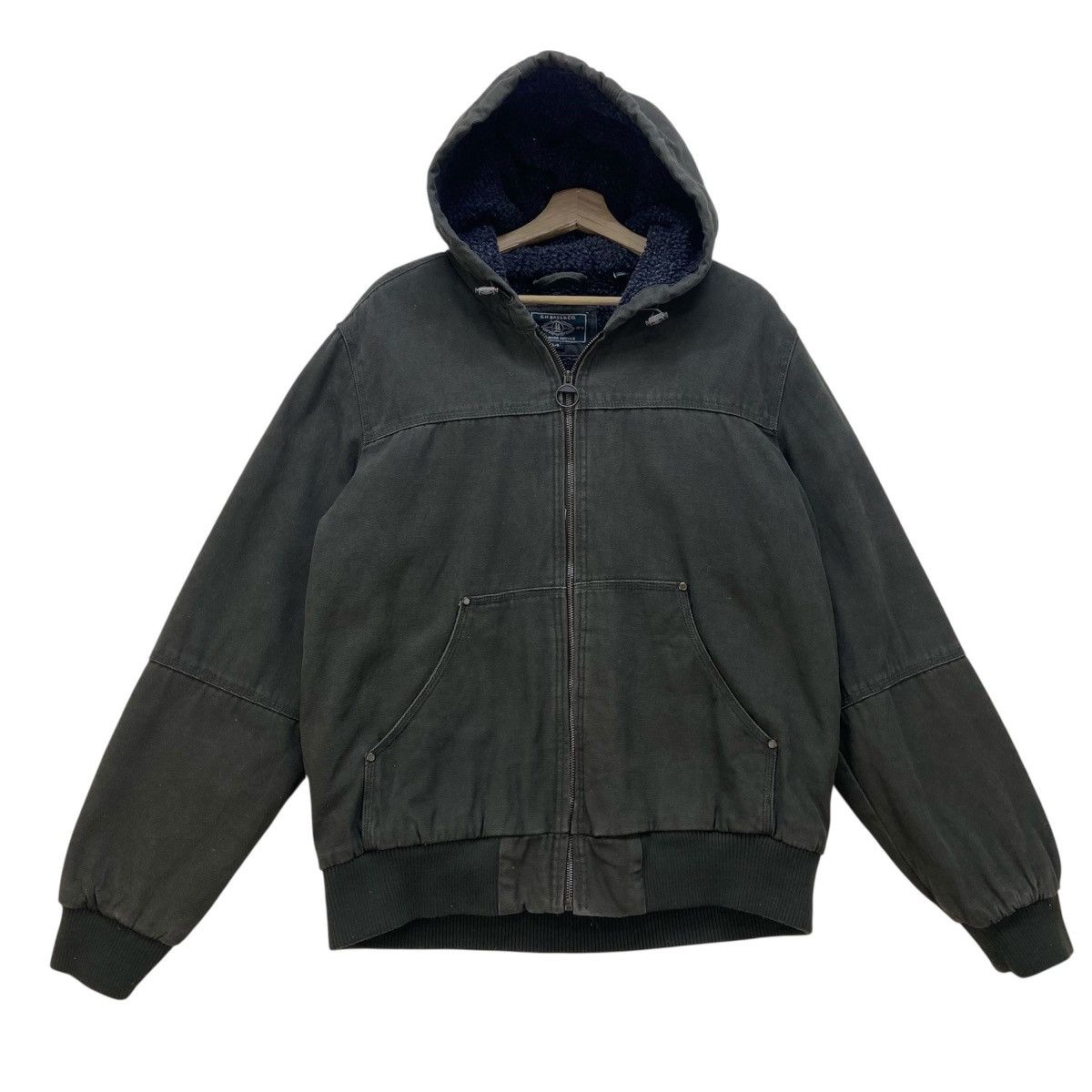 G.H. Bass & Co. G.H. Bass & Co. American Work Wear Duck Sherpa Hoodie Zipper Size US M / EU 48-50 / 2 - 2 Thumbnail