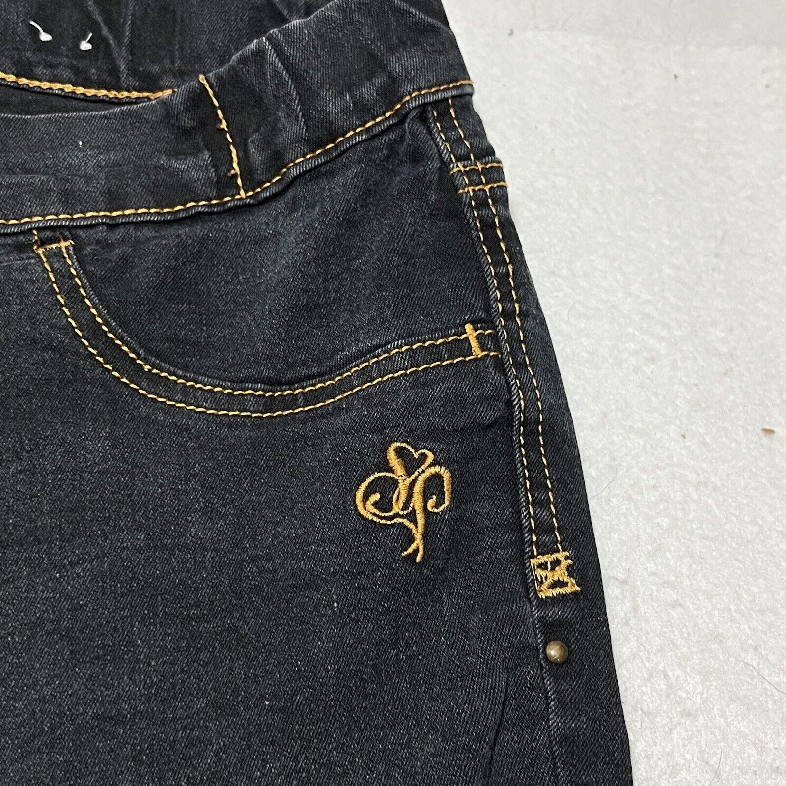 Southpole Vintage Southpole 3X Plus Skinny Jeans Studded Navy Jeans Size 40" / US 18 - 4 Thumbnail