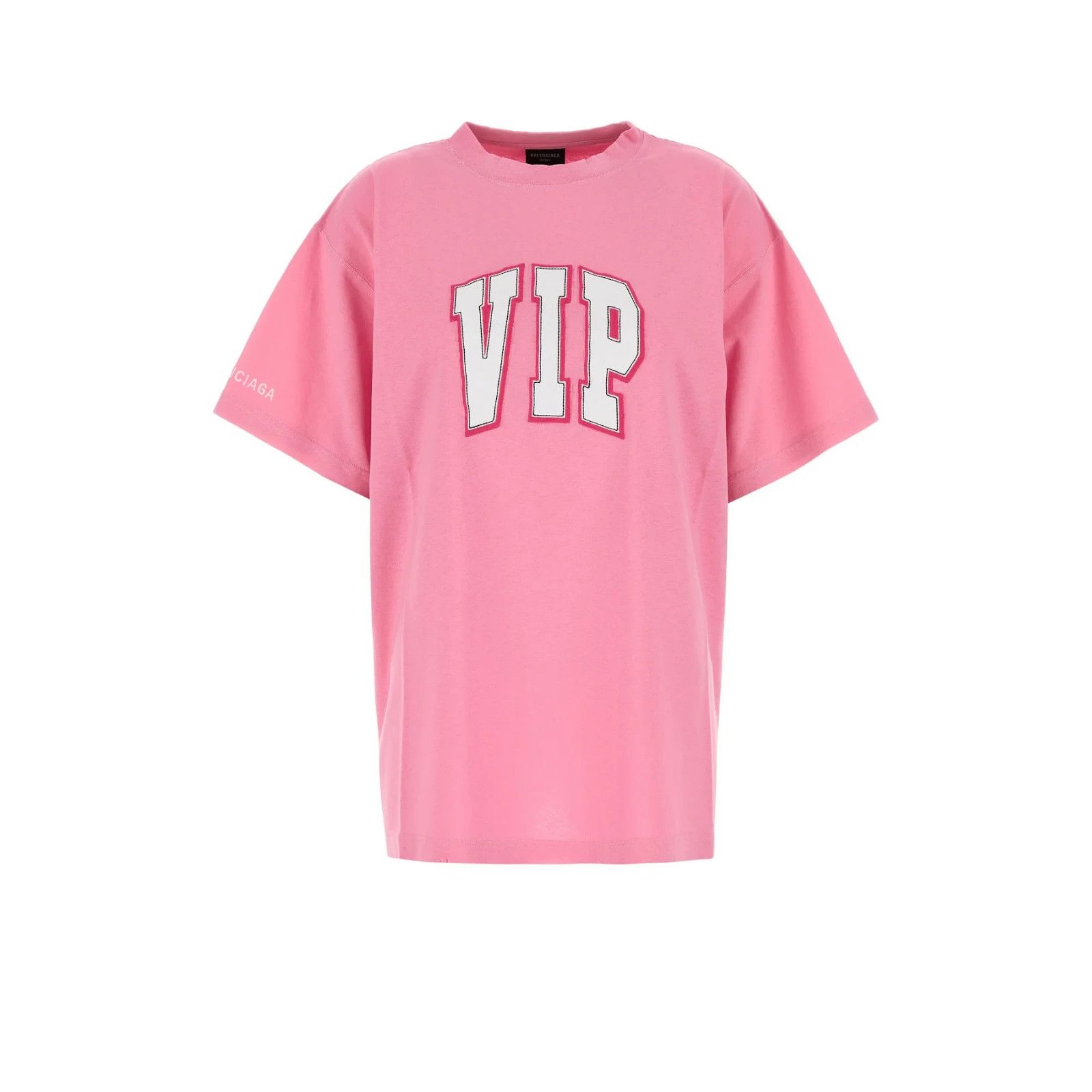 BALENCIAGA Pink Cotton Oversize T-shirt New And Authentic (W