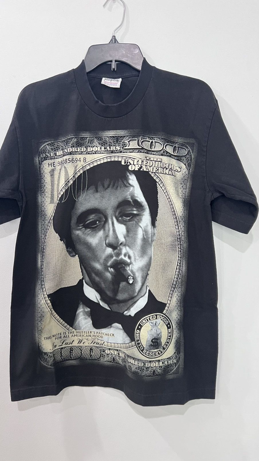 Scarface 100 Dollar Bill Tshirt Size Large