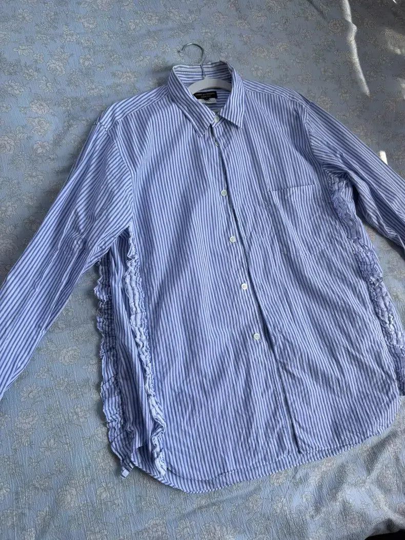 Comme des Garcons Comme Des Garcons Striped Moxie Lace Long Sleeve Shirt Size US S / EU 44-46 / 1 - 3 Thumbnail