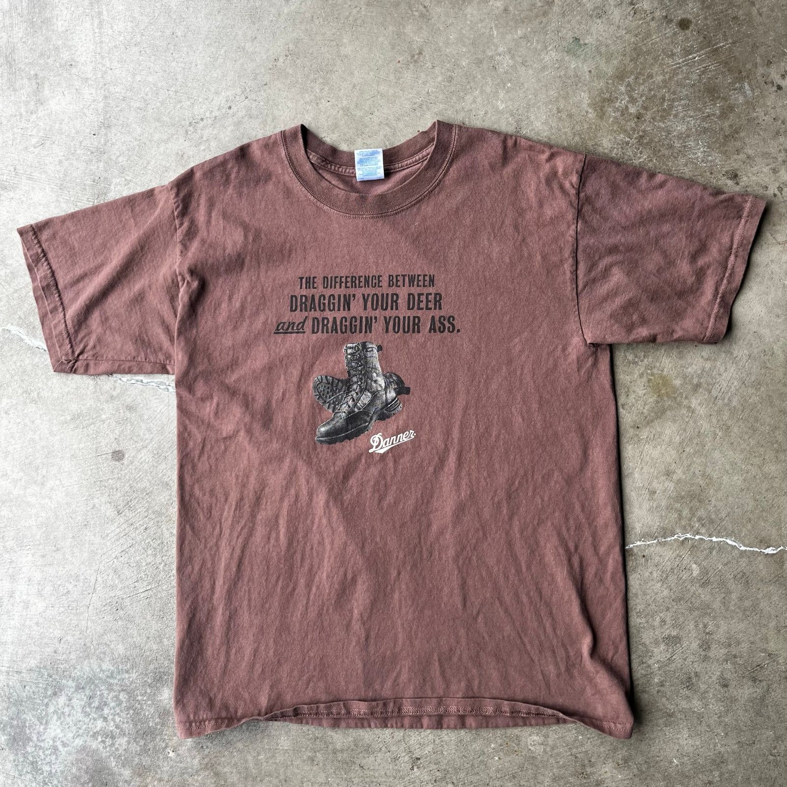 Vintage VINTAGE DANNERS PROMO ADVERTISEMENT TEE SHIRT LARGE BROWN Size US L / EU 52-54 / 3 - 1 Thumbnail