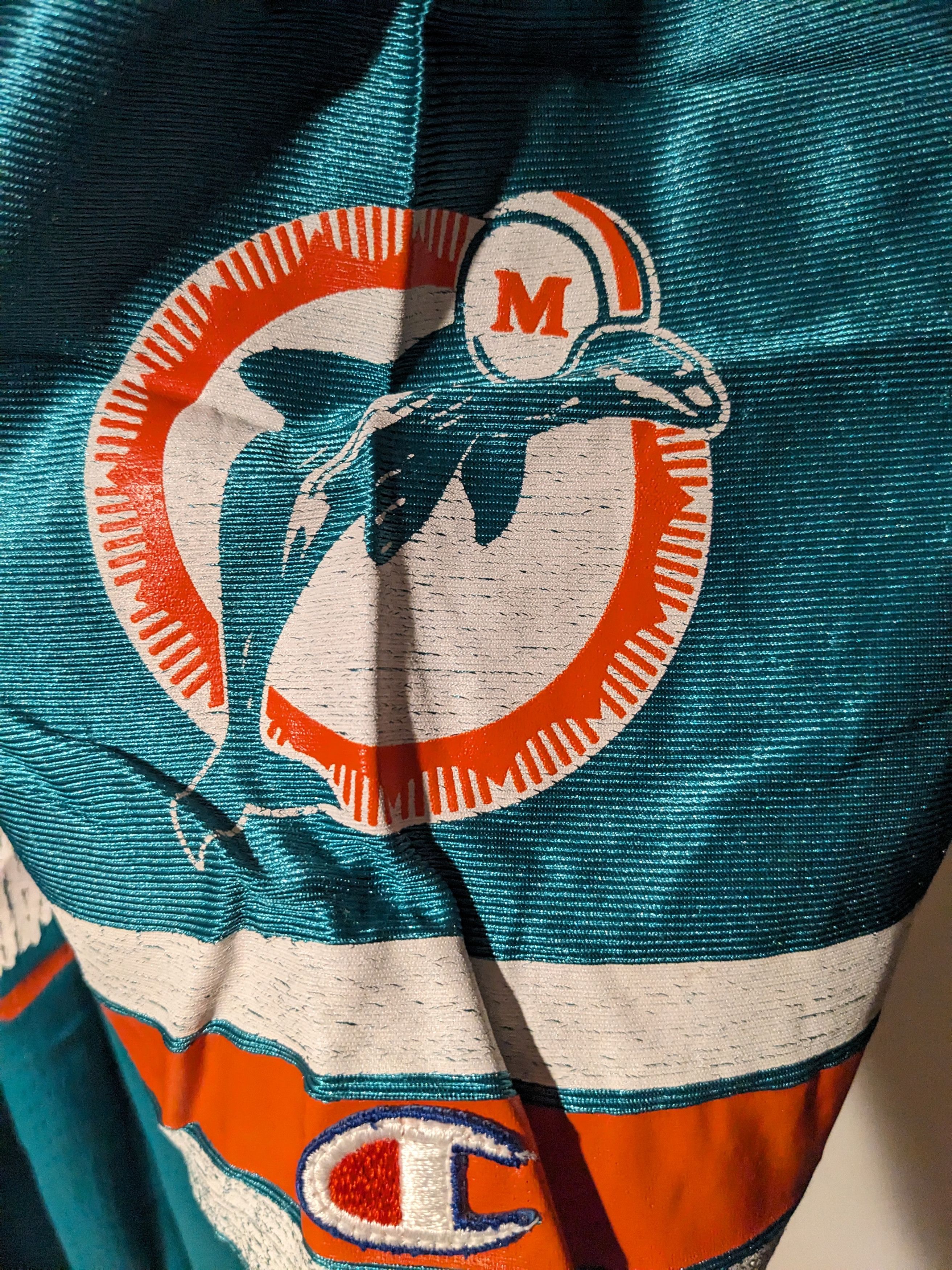 Champion × Vintage Vintage 90s Miami Dolphins Marino Size 48 Football Jersey Size US L / EU 52-54 / 3 - 4 Thumbnail