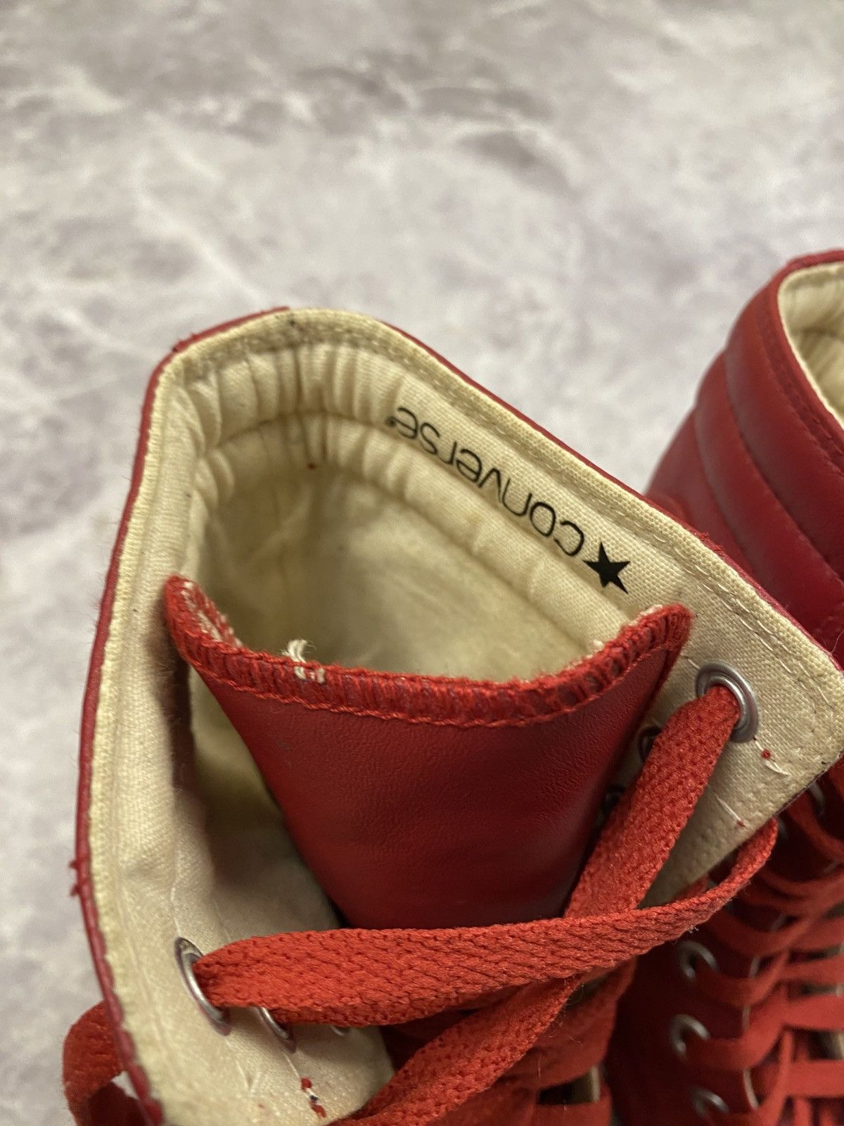 Converse Converse Y2K Vintage High Boxing Biker Moto Sneakers Lace-Up Size US 8.5 / IT 38.5 - 6 Thumbnail