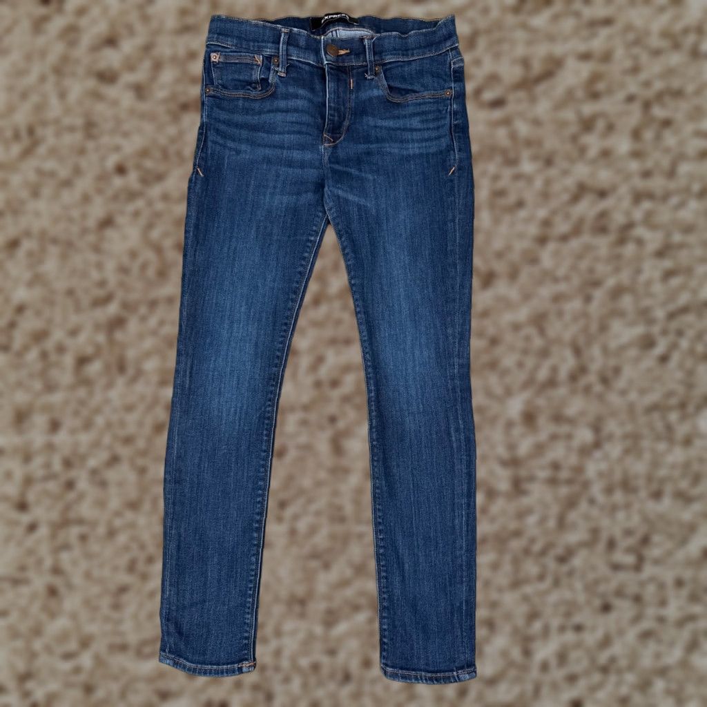 Express Express Jeans Womens Jeans 6P Blue Denim Skinny Cotton Blend Legging Mid Rise 28x26 Womens Size 28" / US 6 / IT 42 - 1 Thumbnail