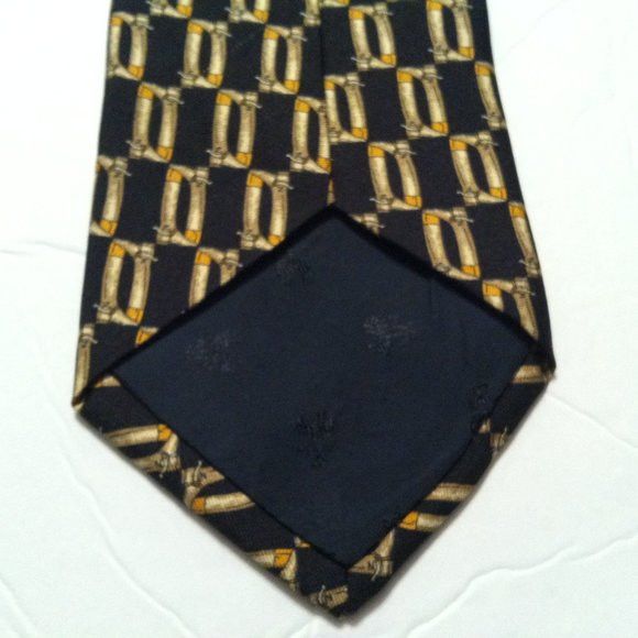Brooks Brothers BROOKS BROTHERS MENS NEW BLACK 100%SILK TIE WIDTH: 3 3/4" Size ONE SIZE - 5 Thumbnail