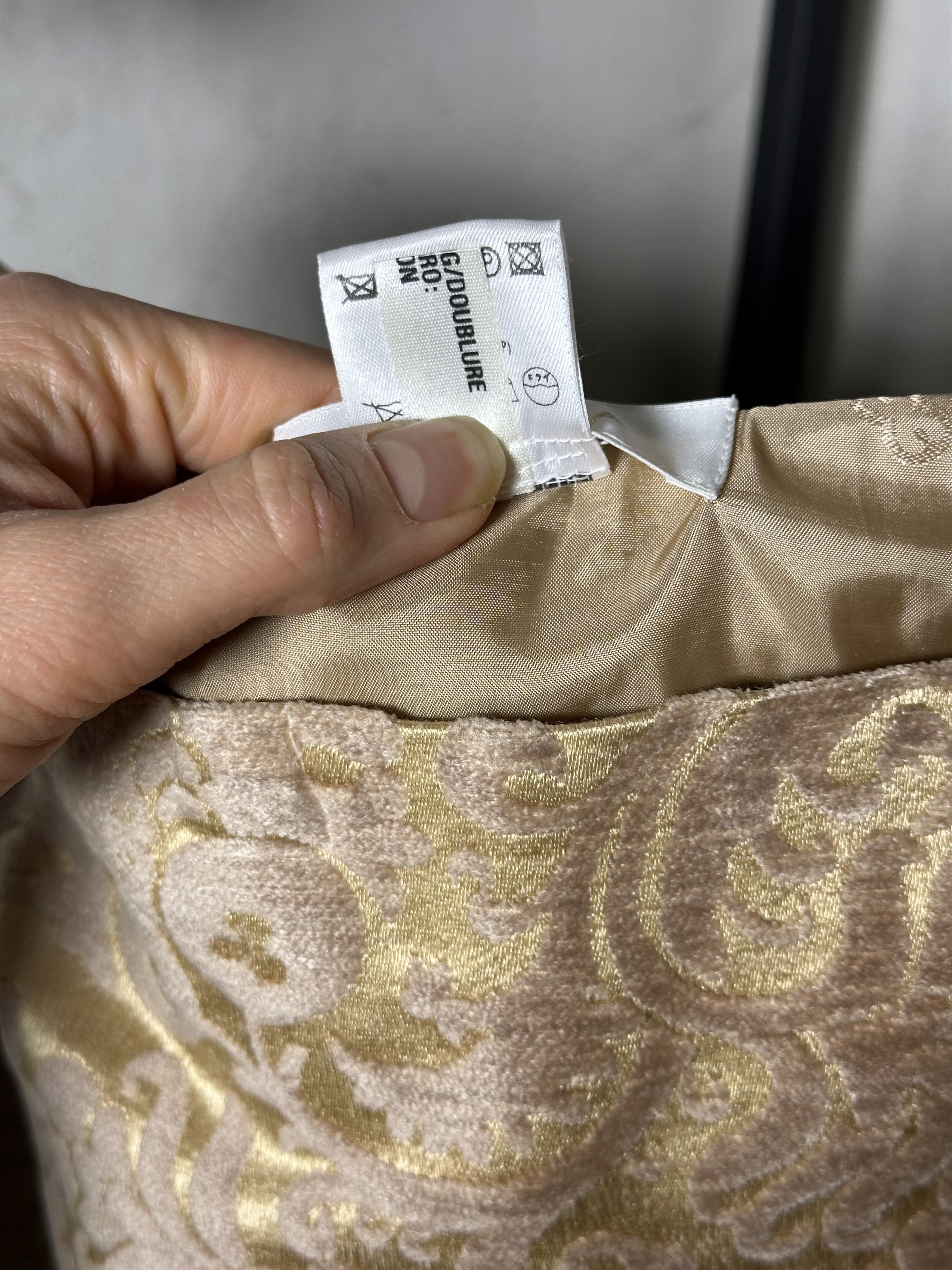 Escada ESCADA Gold Toned Brocade Skirt Size 30" / US 8 / IT 44 - 6 Thumbnail