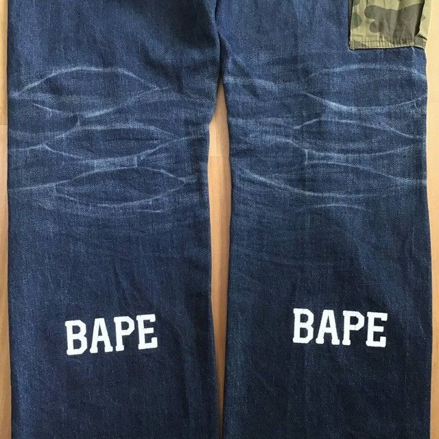 Bape BAPE Cargo denim pants 1st camo a bathing ape ★size XL Size US 36 / EU 52 - 7 Thumbnail