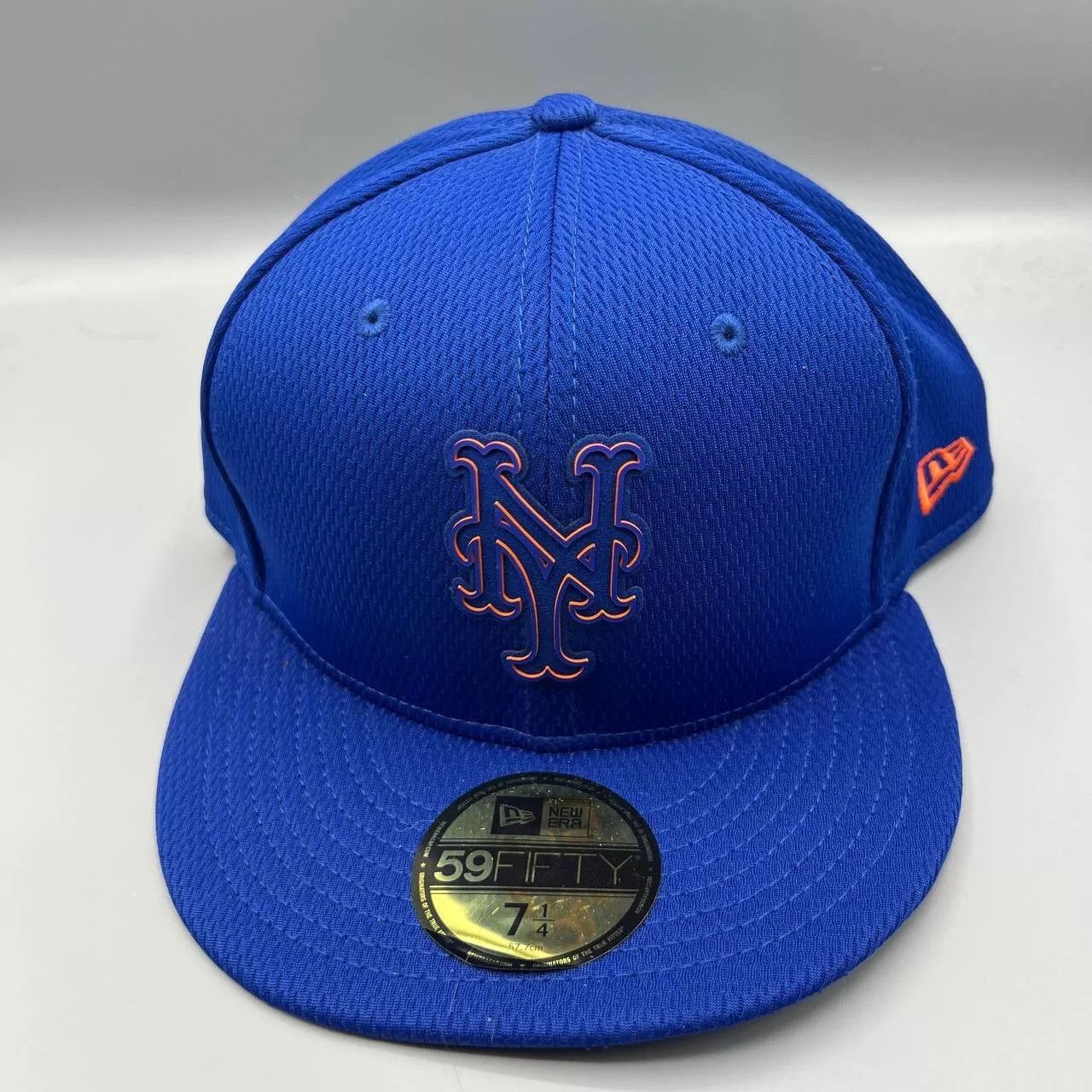 New Era New York Mets Hat Men 7 1/4 Blue Fitted Cap New Size ONE SIZE - 1 Thumbnail