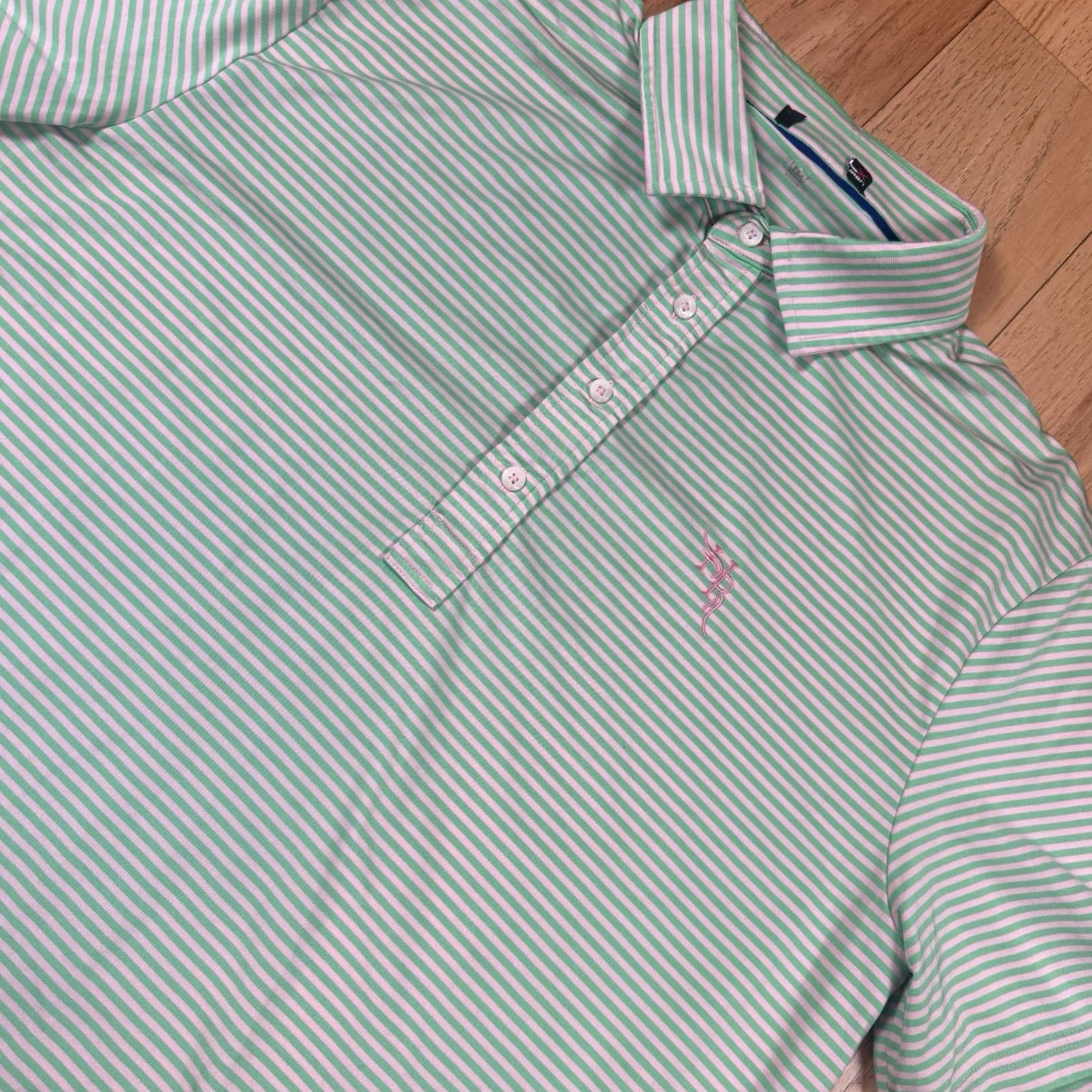 Ralph Lauren Polo Ralph Lauren RLX Golf Shirt Mens L Short Sleeve Striped Multicolor Polo Golf RLX Mens Size US L / EU 52-54 / 3 - 3 Thumbnail