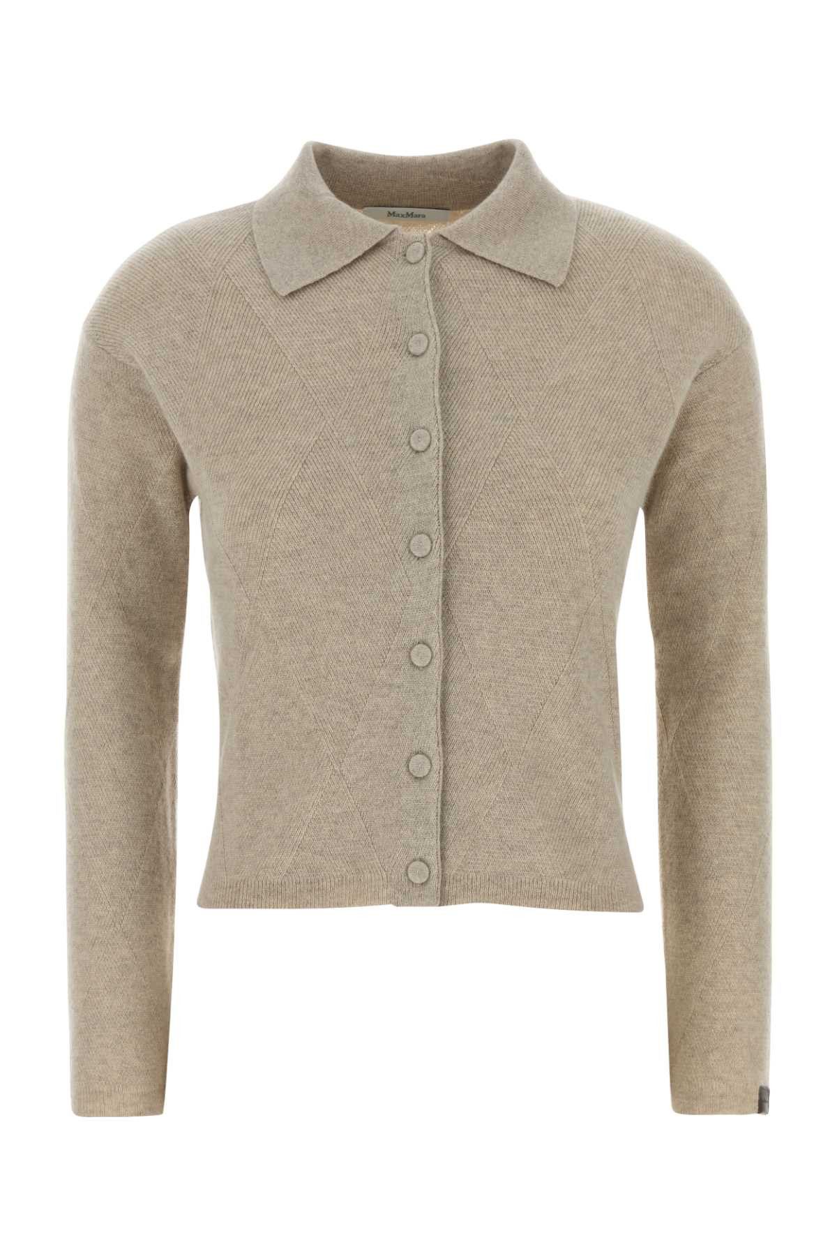 Max Mara Sand Cashmere Cardigan Size M / US 6-8 / IT 42-44 - 1 Thumbnail