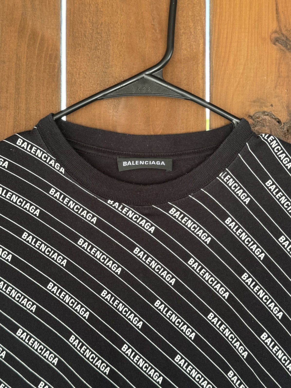 Balenciaga BALENCIAGA ALL OVER PRINT LOGO SHIRT OVERSIZED Size US S / EU 44-46 / 1 - 3 Thumbnail