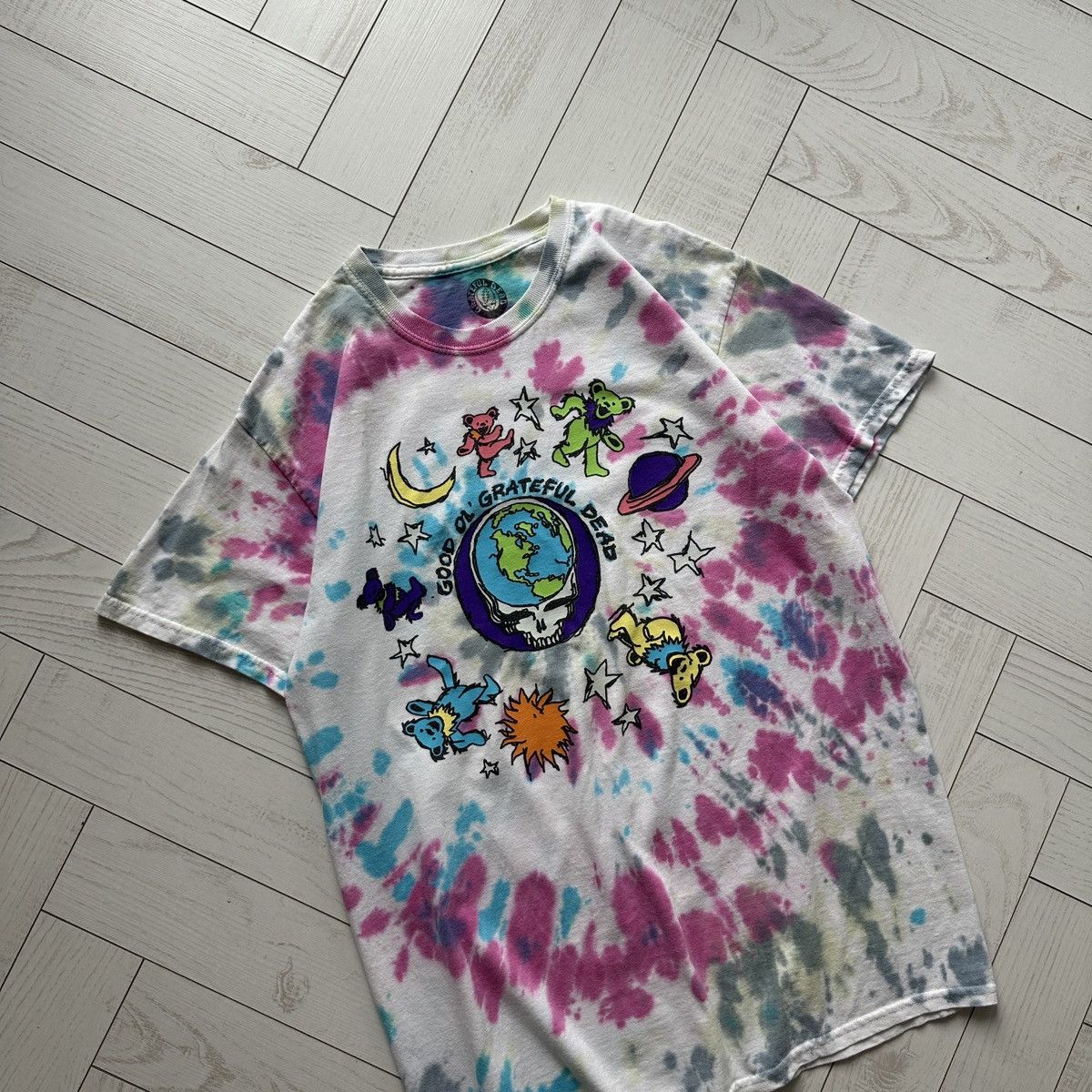 Grateful Dead Grateful Dead tie-dye psychedelic bears rock streetwear tee Size US M / EU 48-50 / 2 - 5 Thumbnail