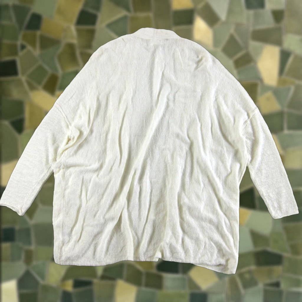 Vintage CASLON Ivory Cardigan Sweater Open Pocket Knit Small Womens Holiday Autumn Winter Size S / US 4 / IT 40 - 1 Thumbnail