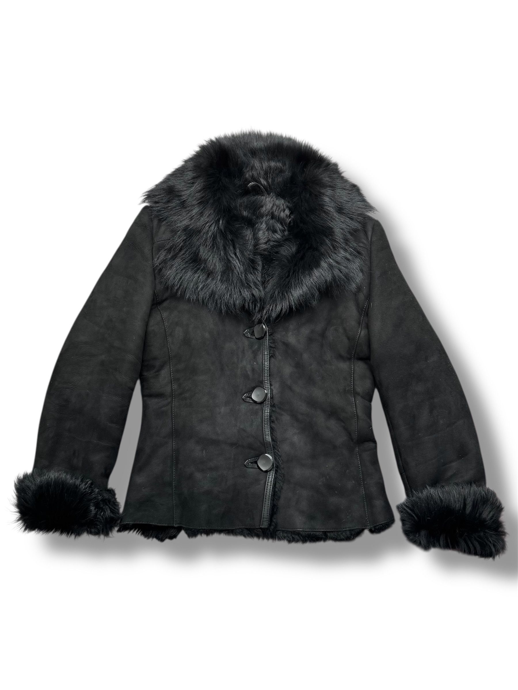 Vintage Y2K Real Sheepskin Jacket(V372) Size S / US 4 / IT 40 - 1 Thumbnail