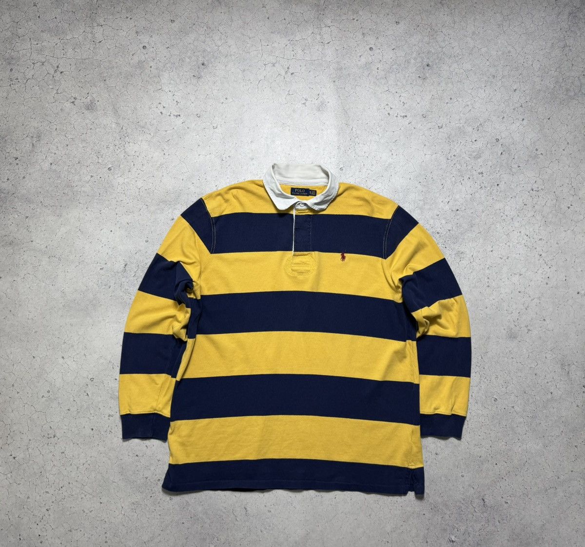 Polo Ralph Lauren Polo Ralph Lauren Striped Rugby Sweatshirt PRL Size XL Size US XL / EU 56 / 4 - 2 Thumbnail