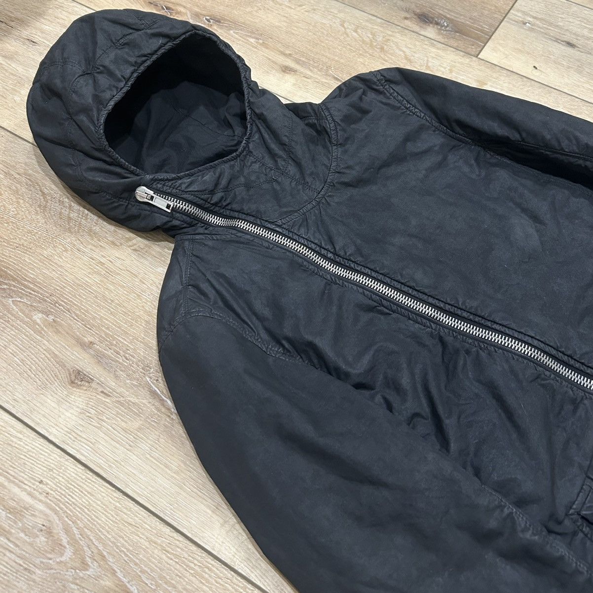 Rick Owens Drkshdw Rick Owens DRKSHDW AW08 “STAG” Waxed Scuba Jacket Size US XS / EU 42 / 0 - 2 Thumbnail