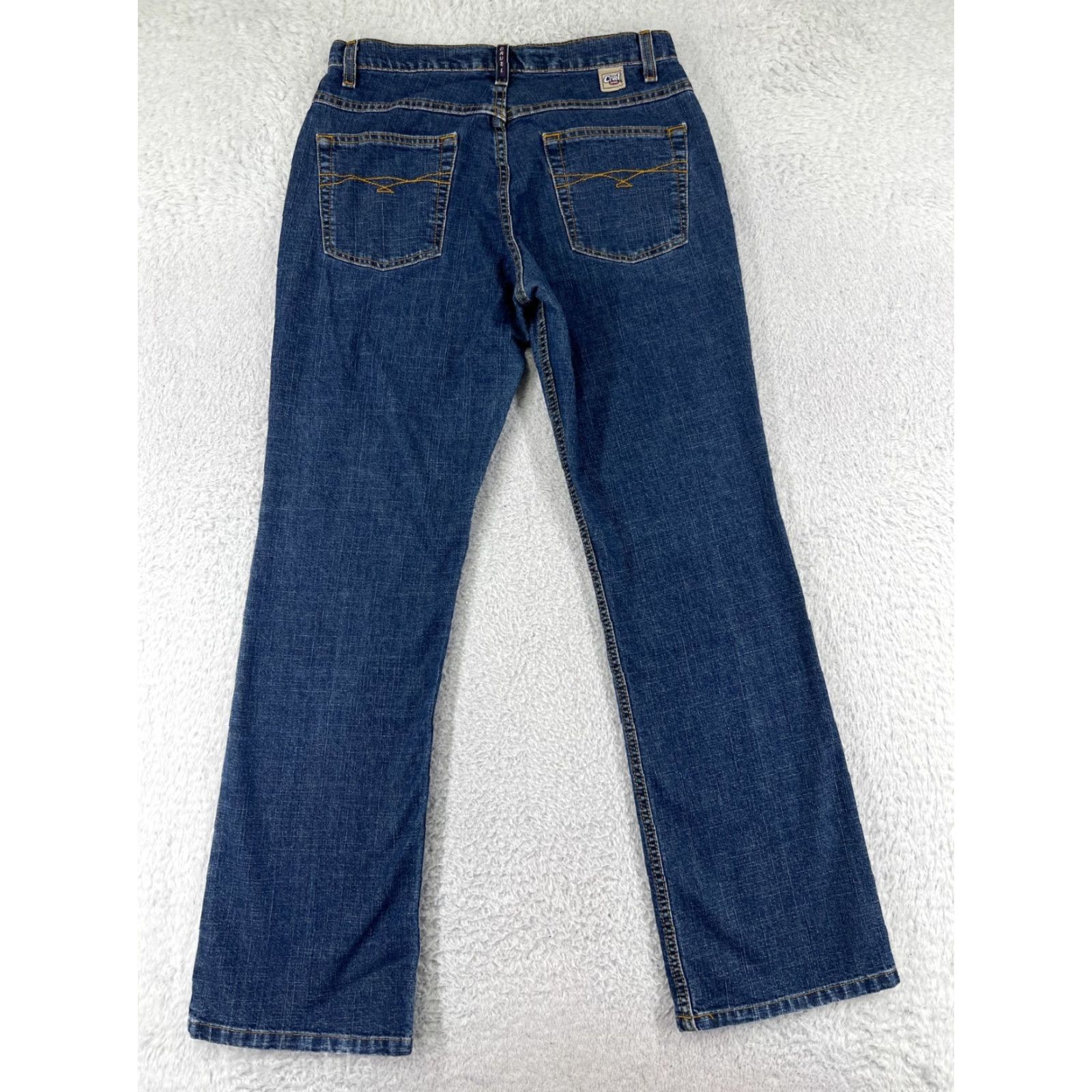 Denime Cruel Jeans Womens 9 Bootcut Denim Blue Medium Wash Cotton 5-Pocket Regular Inseam 31 in Women's Jeans Cruel Brand Adult Womens Jeans Size 30" / US 8 / IT 44 - 2 Thumbnail