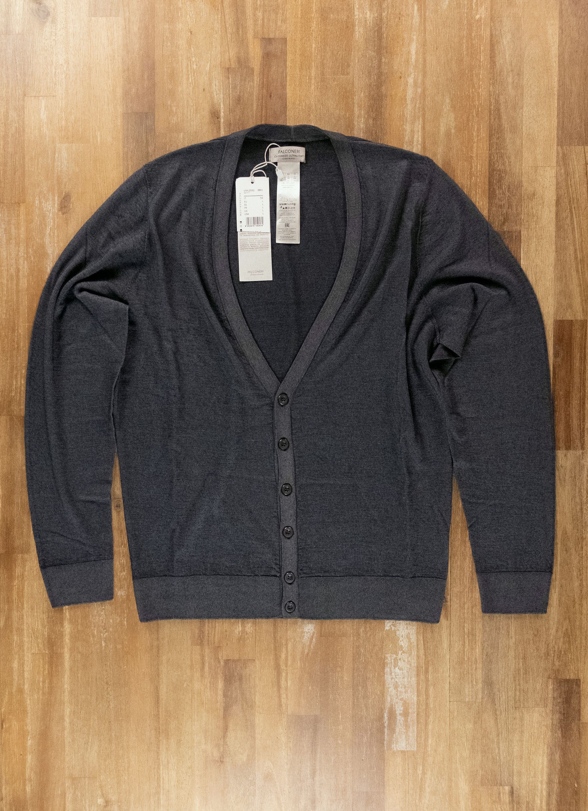 Other FALCONERI gray lightweight cashmere cardigan Large Size US L / EU 52-54 / 3 - 1 Thumbnail