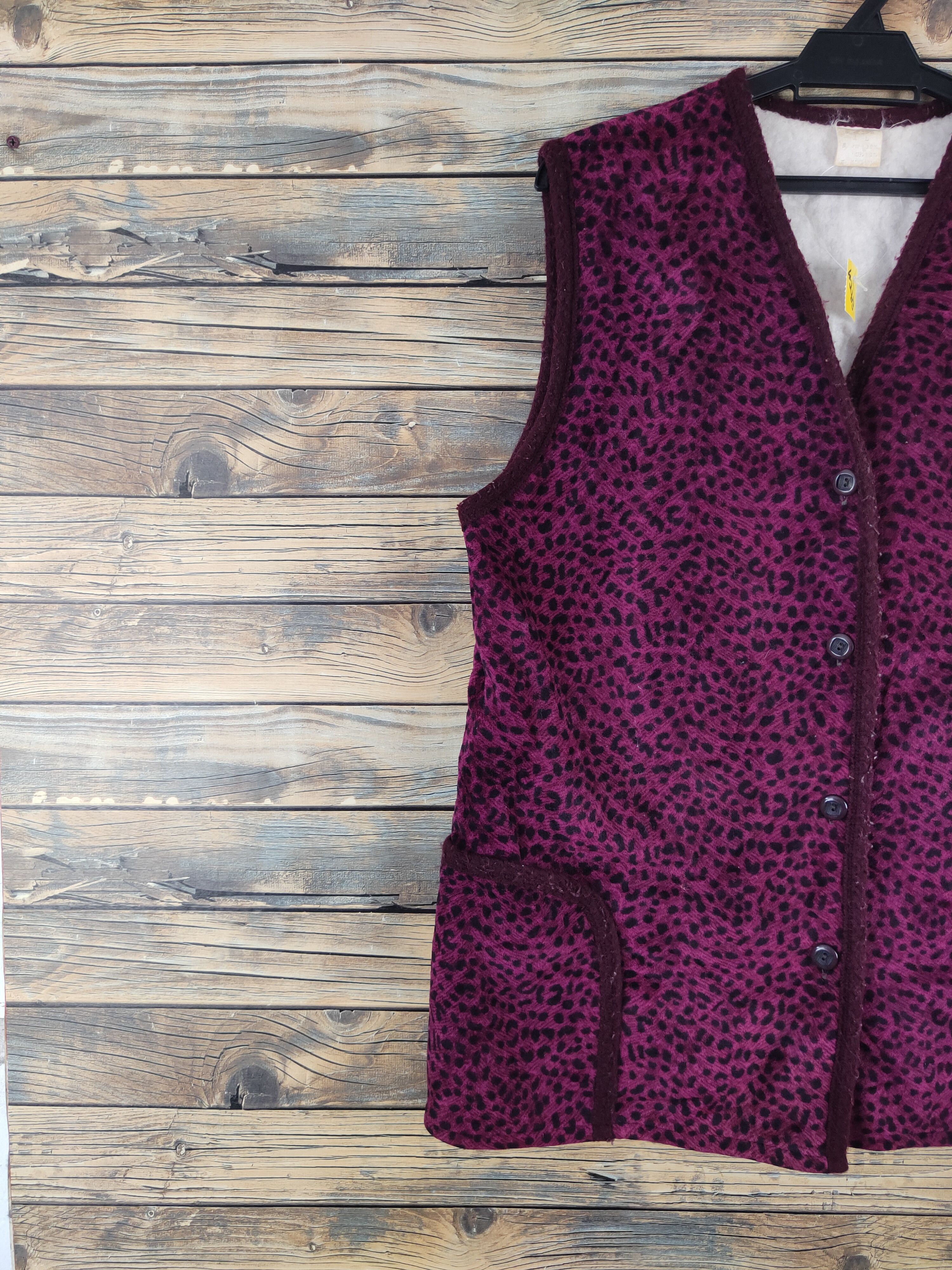 Japanese Brand × Vintage Japanese Brand Purple Wool Vests #W2333 Size M / US 6-8 / IT 42-44 - 4 Thumbnail