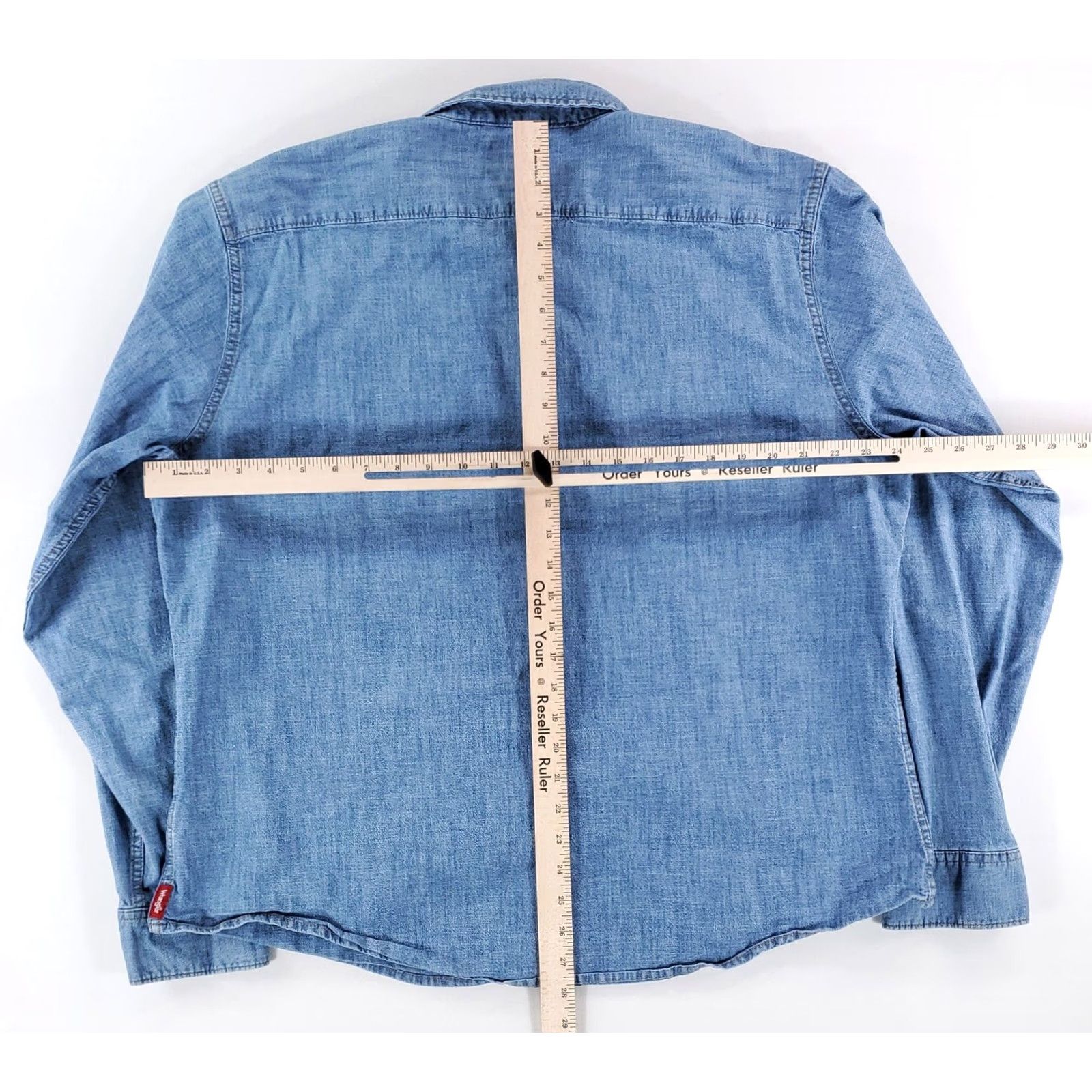Wrangler Wrangler Denim Pearl Snap Shirt Western Blue Long Sleeve Mens XXL Shirt Size US XXL / EU 58 / 5 - 5 Thumbnail