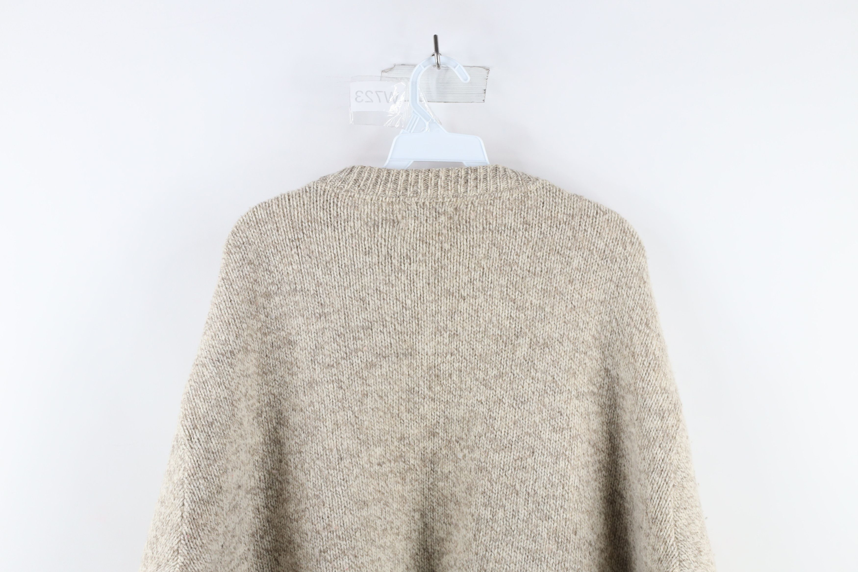 L.L. Bean × Vintage Vintage 70s LL Bean Blend Knit Crewneck Sweater Beige USA Size US XL / EU 56 / 4 - 7 Thumbnail