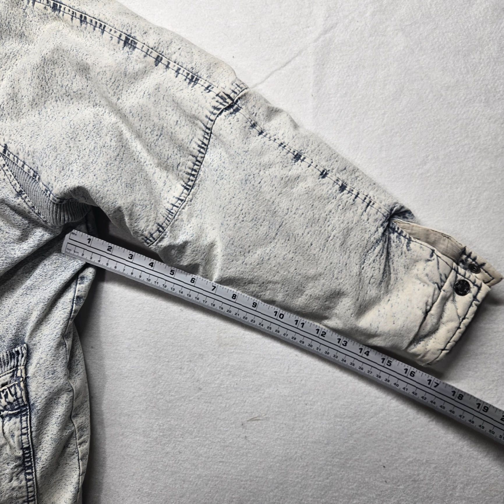 Vintage VINTAGE East West Acid Stone Wash Denim Coat Blue Jean Jacket Women's Med 80’s Size 32" / US 10 / IT 46 - 5 Thumbnail