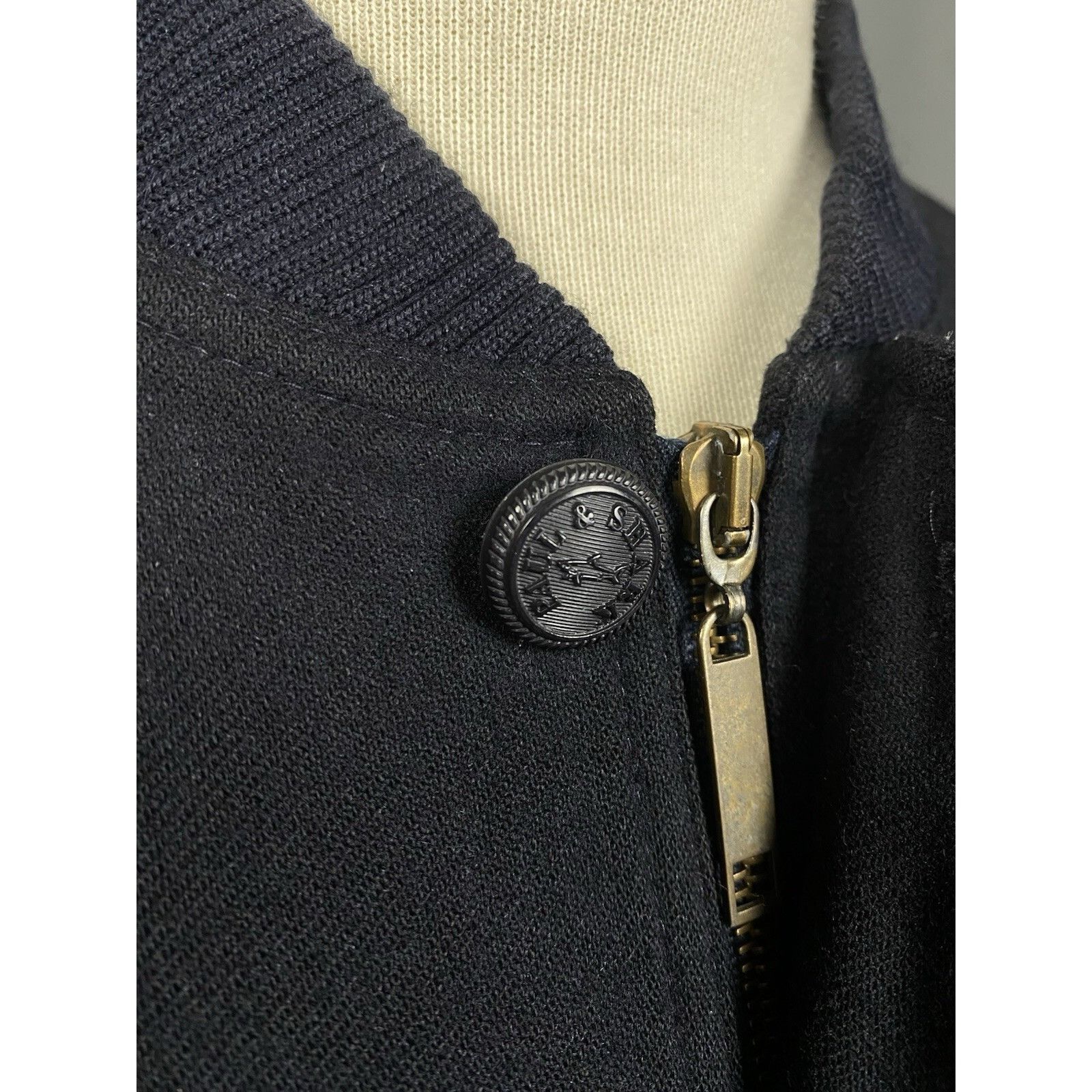 Paul & Shark Paul&Shark Men's Black Wool Multipocket High Neck Bomber Jac Size US XL / EU 56 / 4 - 7 Thumbnail