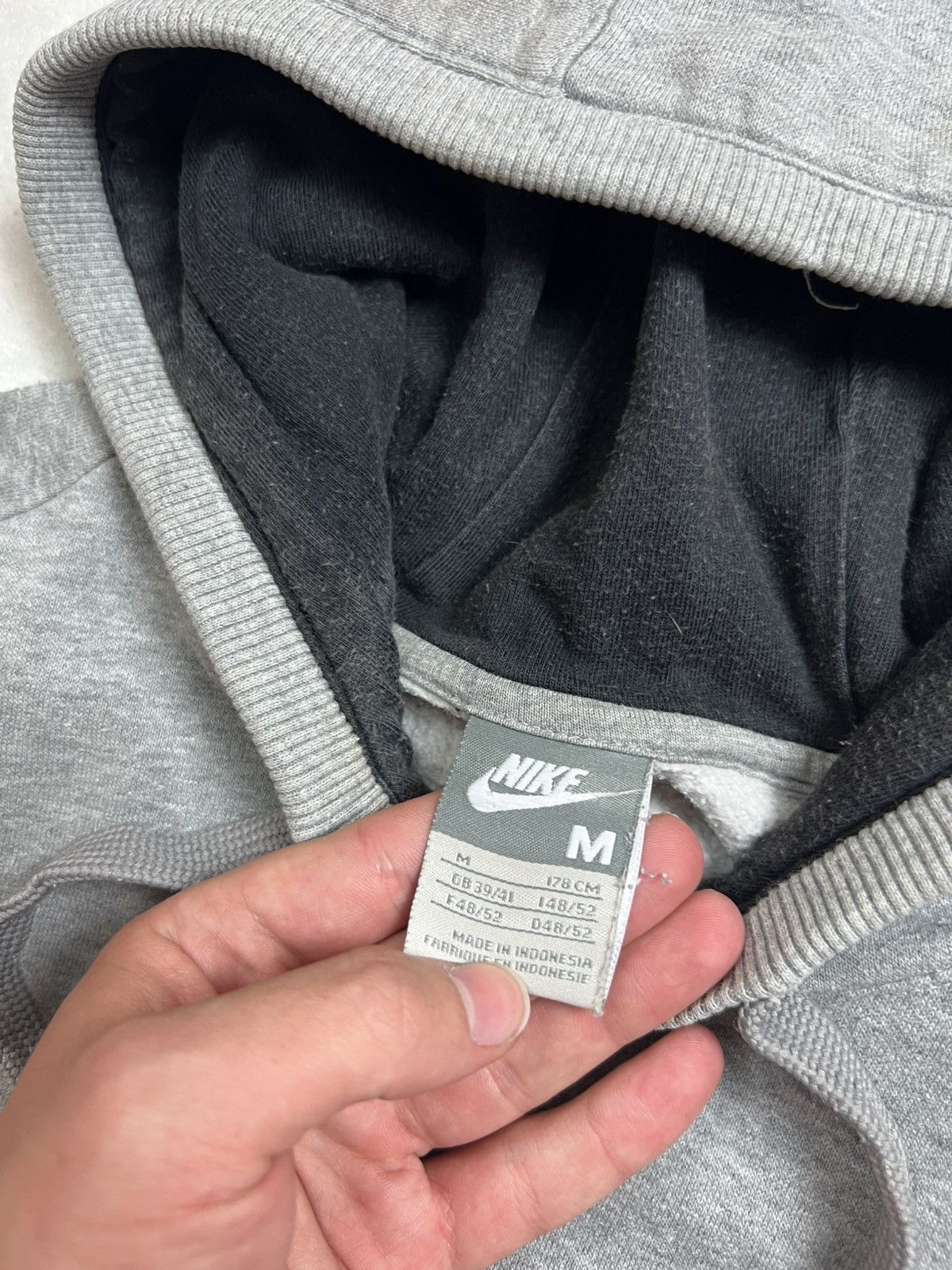 Nike 00s Nike Central Swoosh Vintage Y2K Oversized Retro Hoodie Size US M / EU 48-50 / 2 - 6 Thumbnail