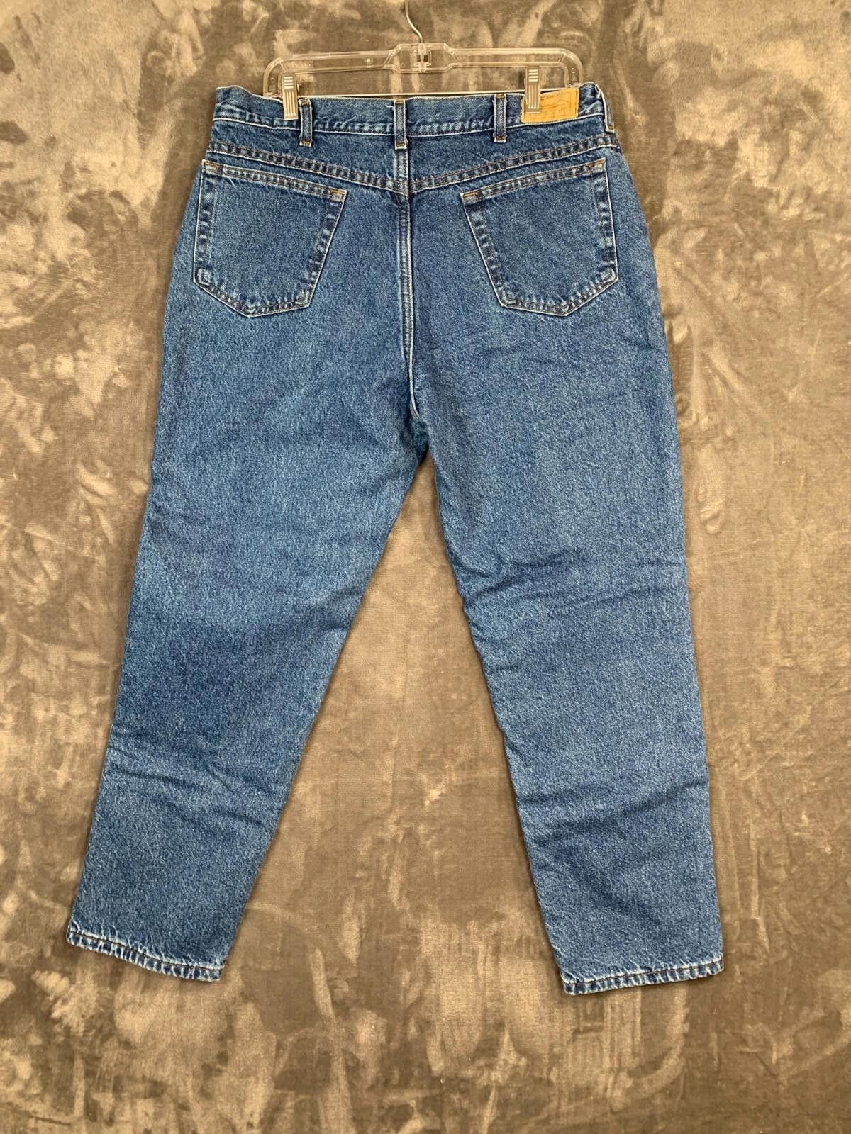 L.L. Bean LL Bean Flannel Jeans 34/28.5 Blue w/ Red Plaid Lining (226) Size US 34 / EU 50 - 2 Thumbnail