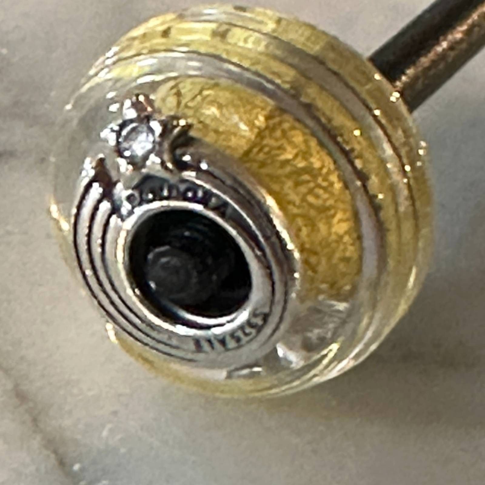 pandora Authentic Pandora #792982C01 Yellow Shooting Star Grooved Mu Size ONE SIZE - 2 Thumbnail