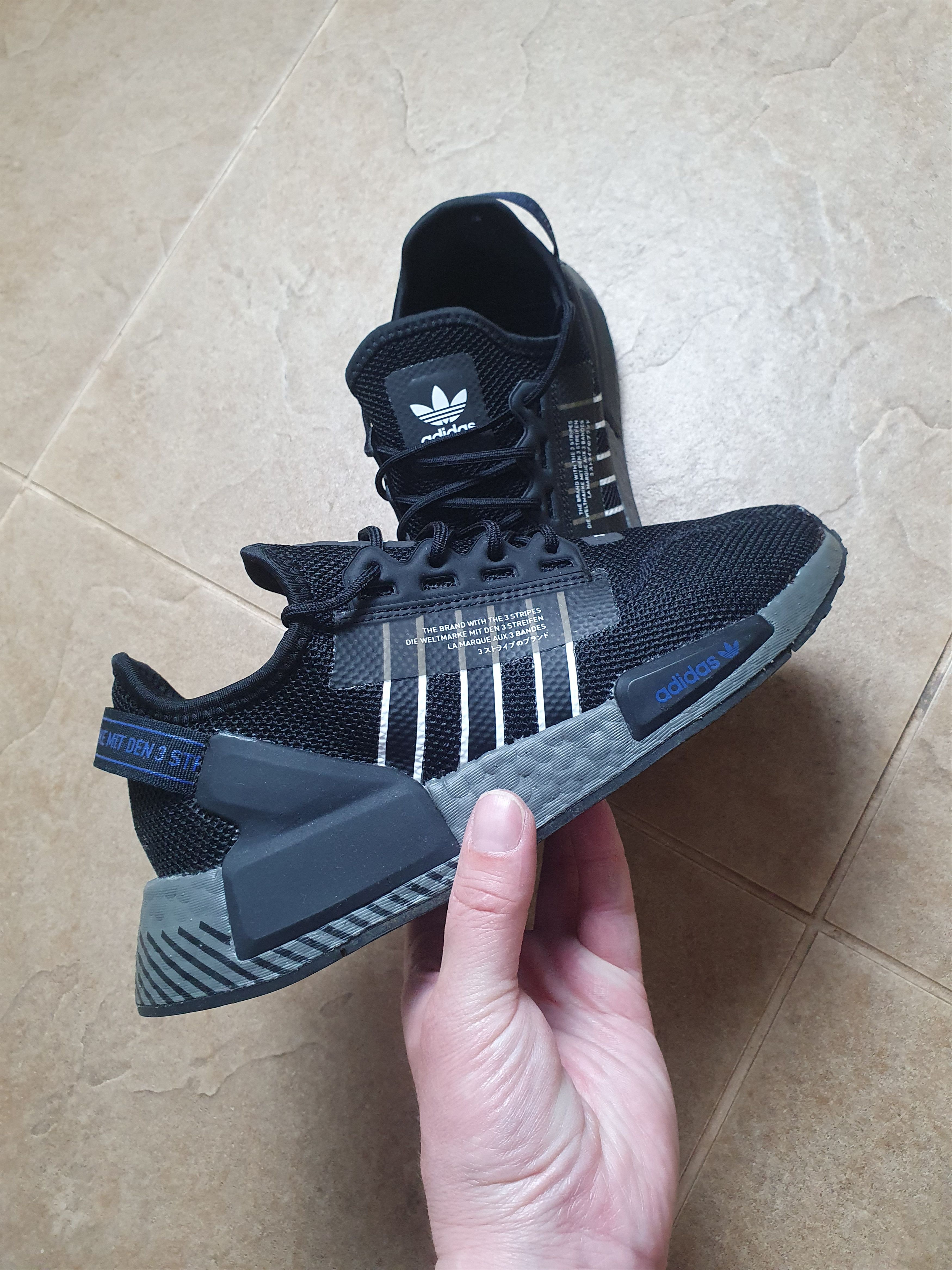 Adidas NMD R1 V2 Black White women's shoes for sports Size 6