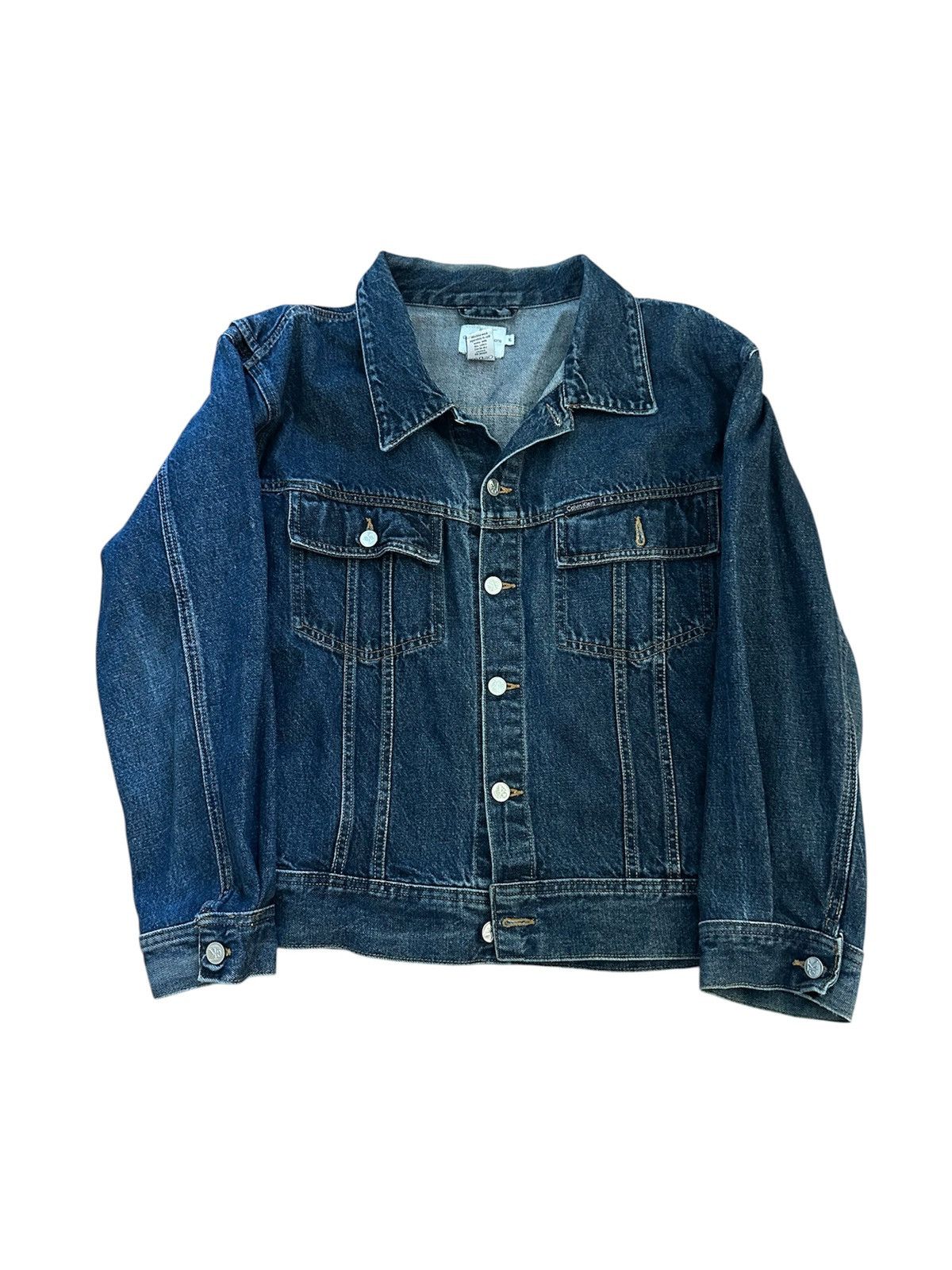 Calvin Klein Vintage Calvin Klein Denim Jacket Size US XL / EU 56 / 4 - 1 Thumbnail