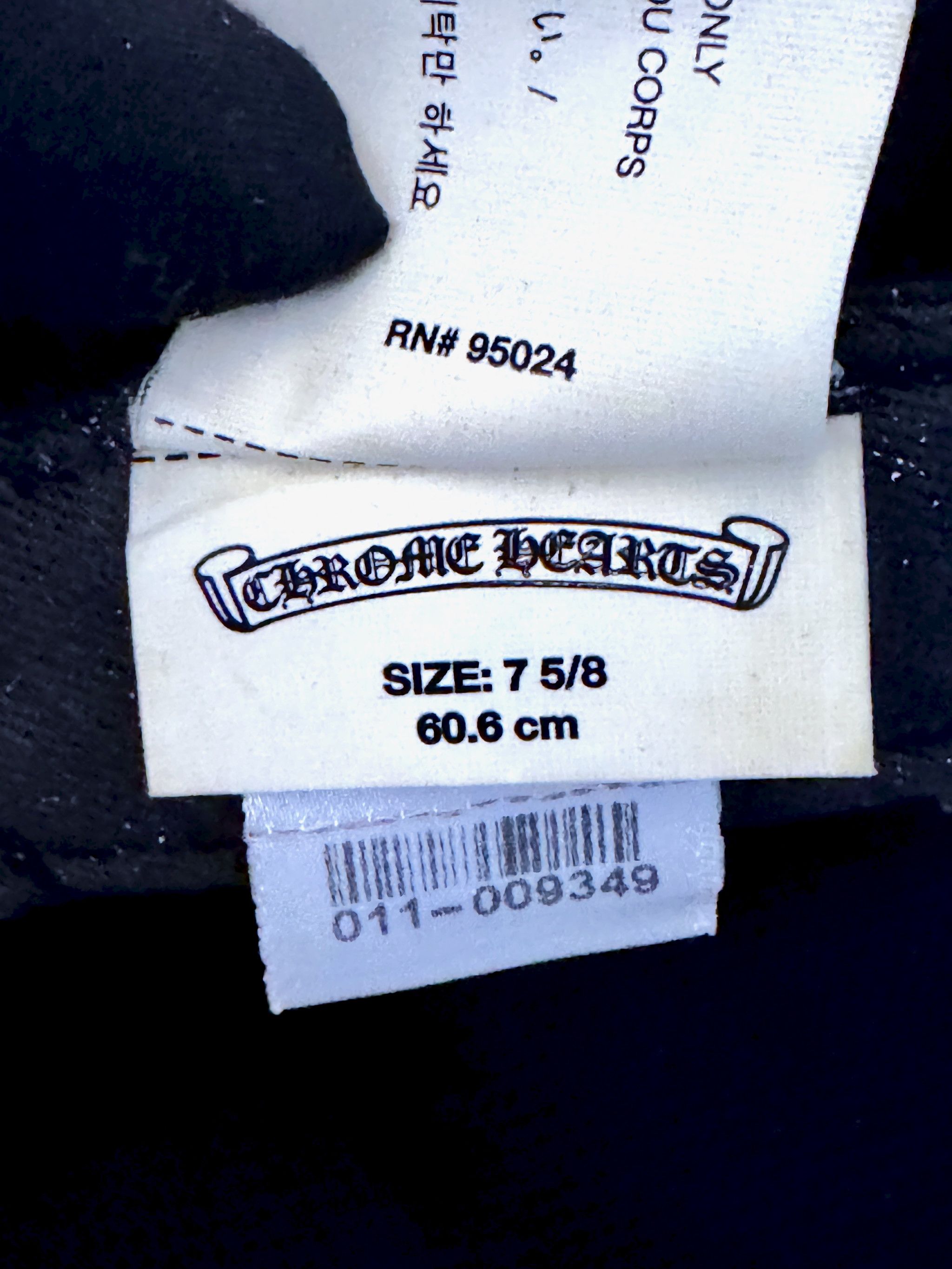 Chrome Hearts Chrome Hearts Vintage Black 'CH' Logo Cap w/ Leather Brim Size ONE SIZE - 8 Thumbnail
