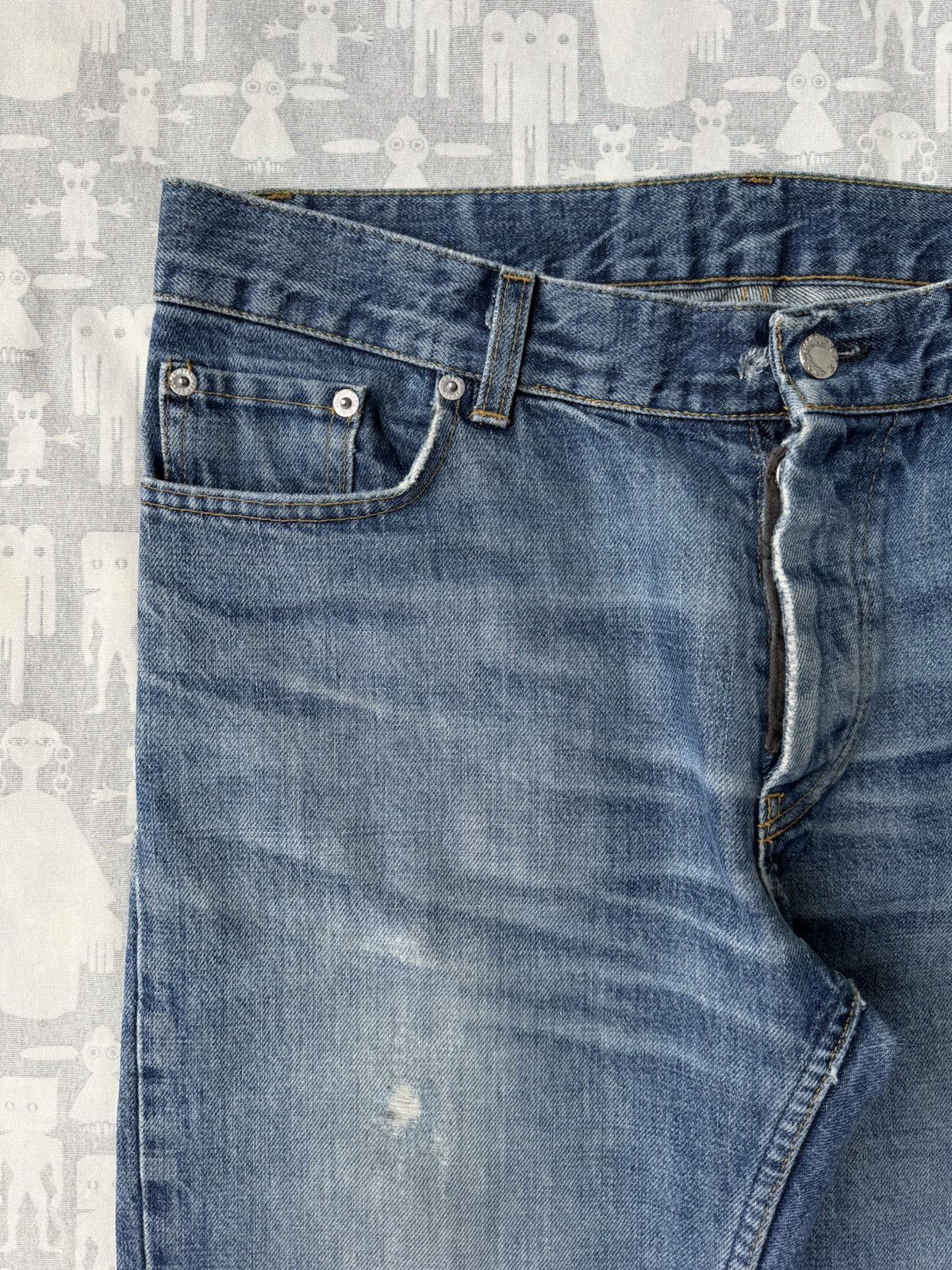 Helmut Lang Helmut Lang 1990's Distressed Classic Cut Released Hem Denim Size US 32 / EU 48 - 2 Thumbnail