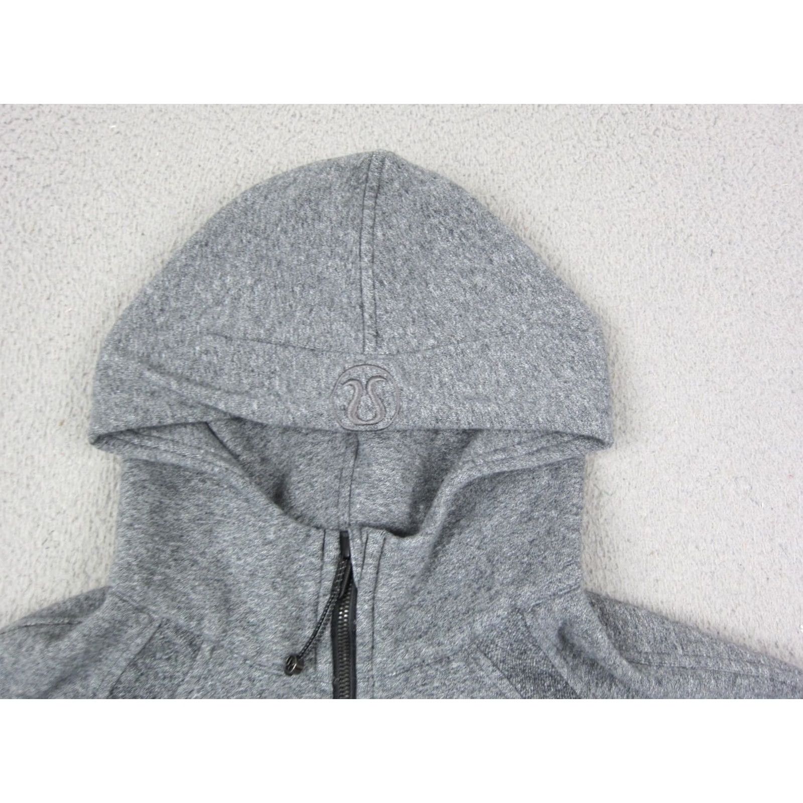 Lululemon Lululemon Hoodie Womens 12 Gray Scuba Oversized Full Zip Cropped Athletic Active Shirt Mens Girls Size XL / US 12-14 / IT 48-50 - 2 Thumbnail